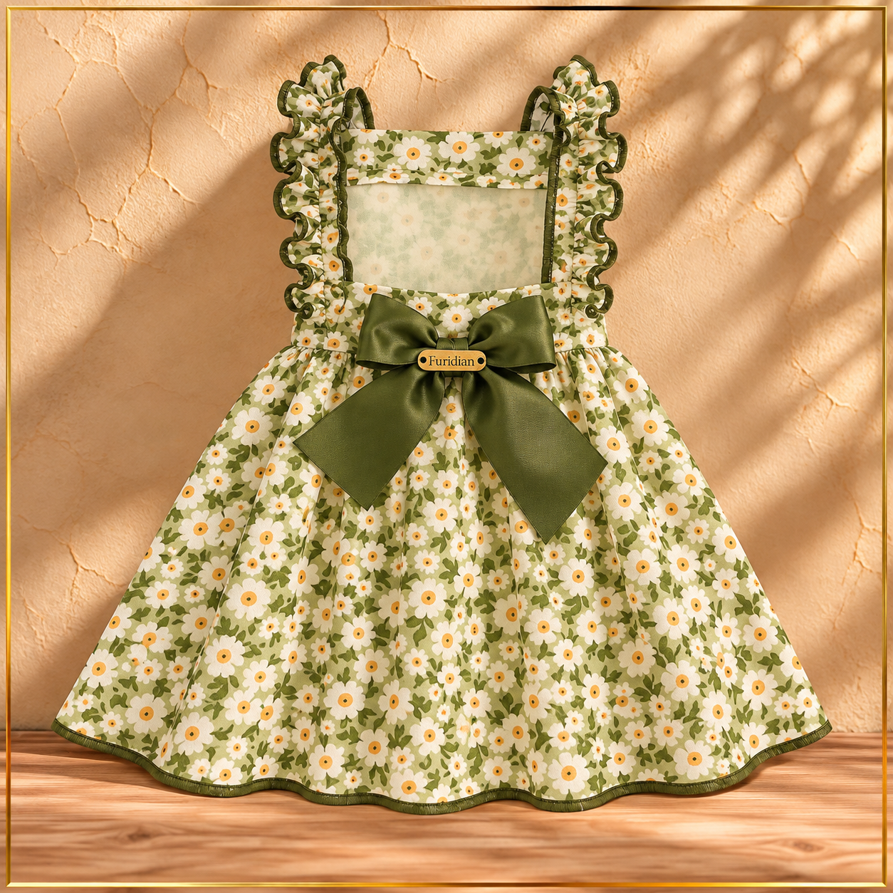 Floral Dress with Olive Bow.png
