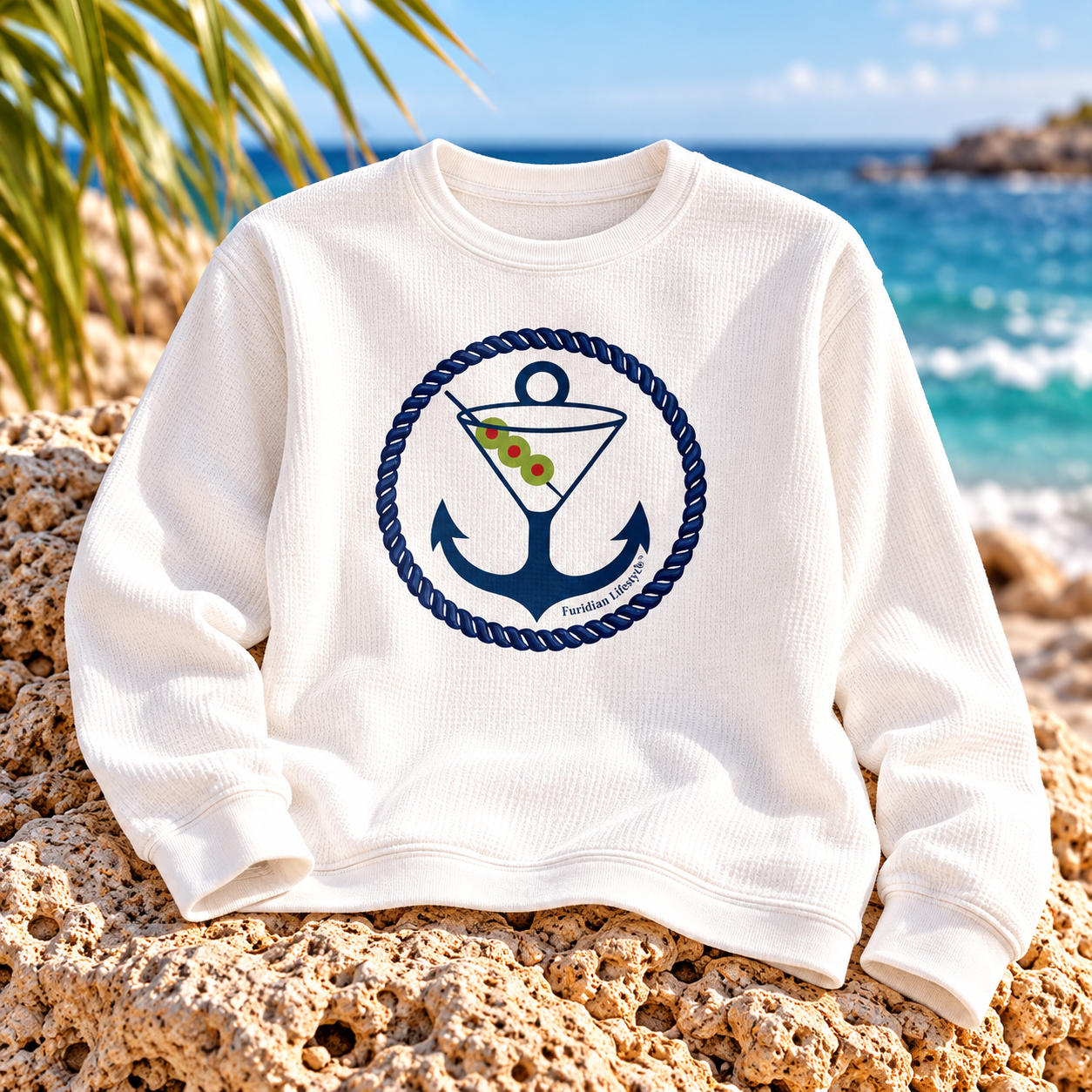 Furidian® Coastal Collection Comfy Cord Sweatshirt