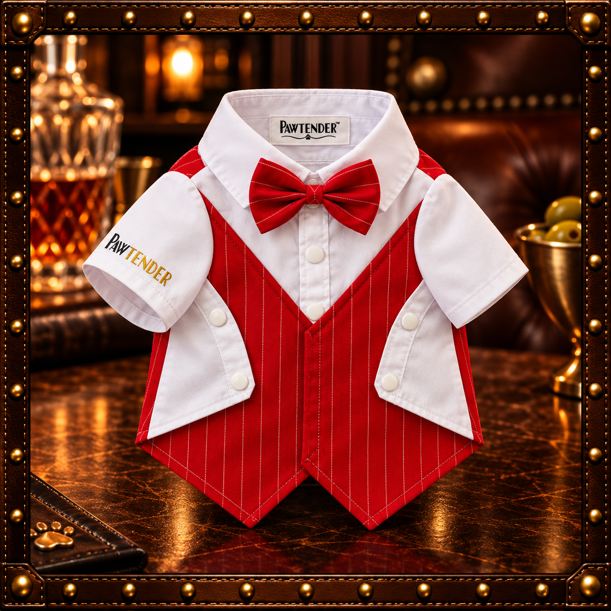 PAWTENDER™ Dog Red Tuxedo