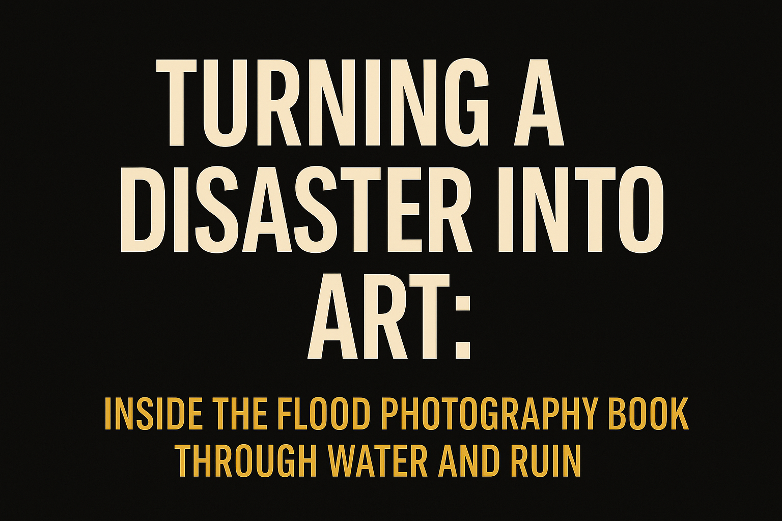 Turning a Disaster into Art: Inside the Flood Photography Book Through Water and Ruin
