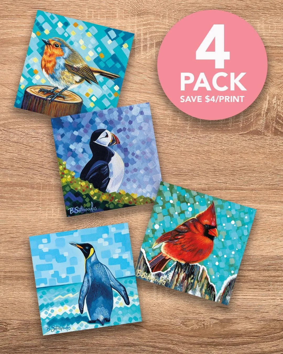 Beautiful Birds Series 2 - Mini Prints