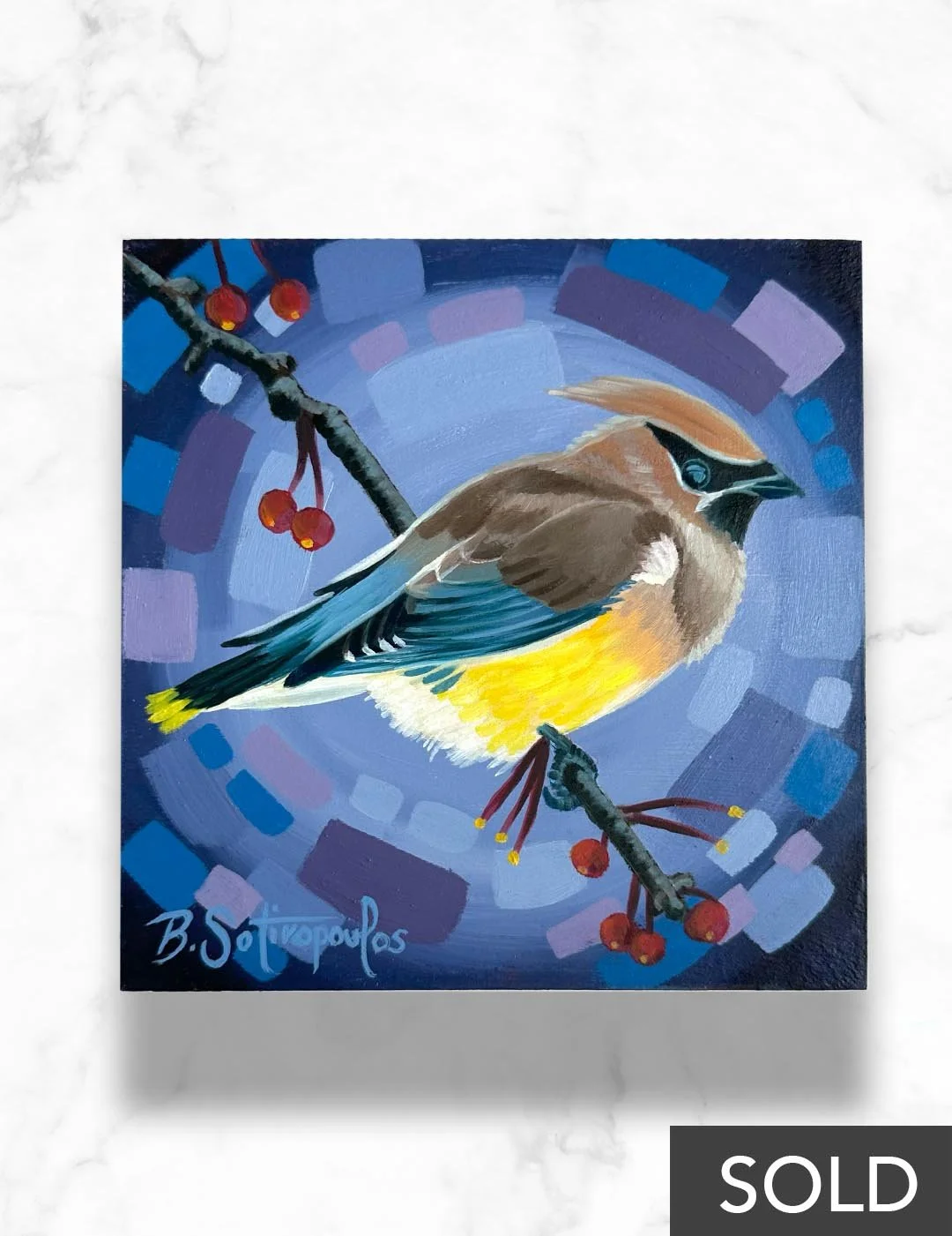 Waxwing & Waning - ORIGINAL SOLD