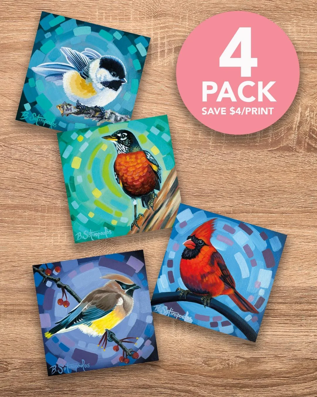 Backyard Birds Series 1 - Mini Prints