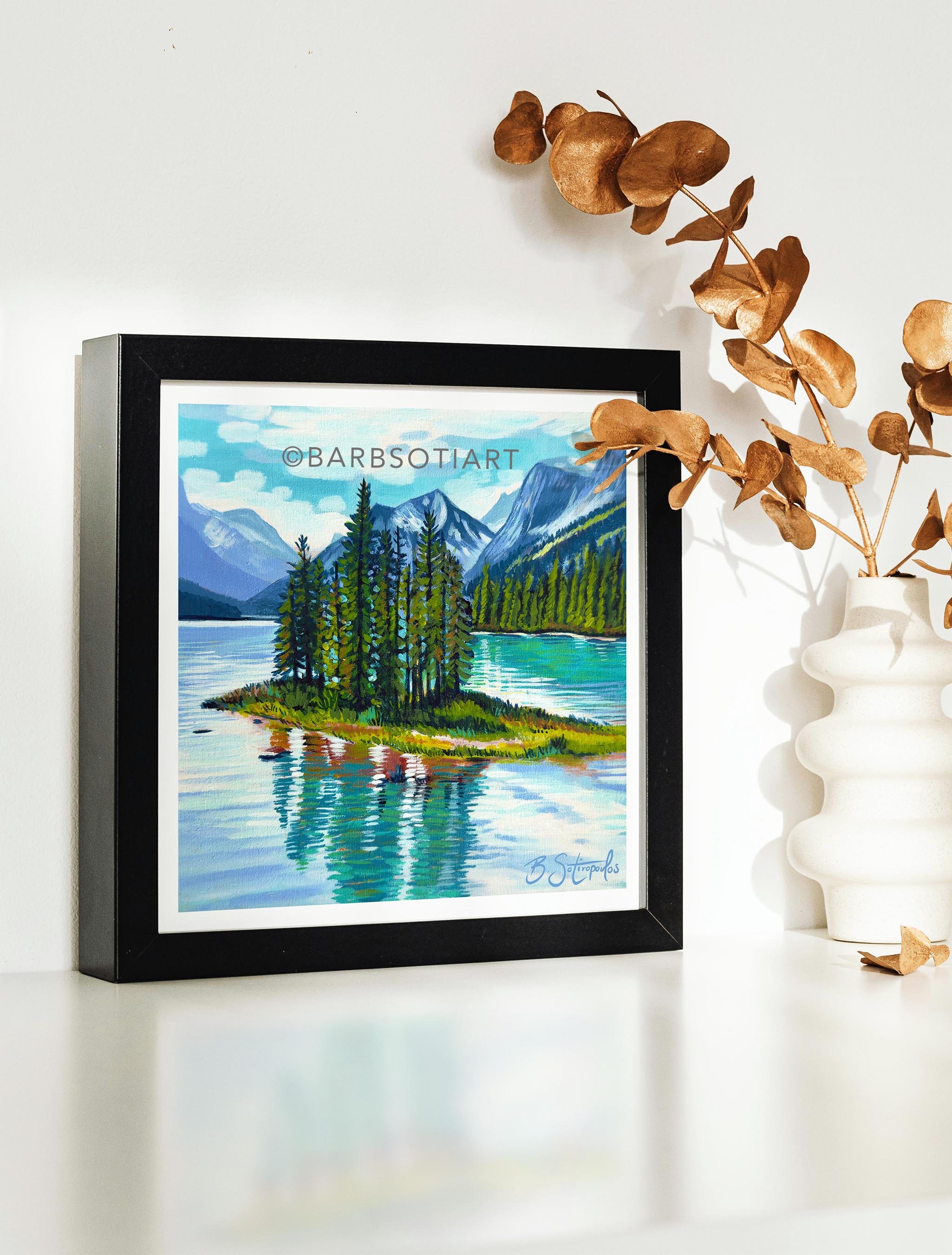 The Spirits of Maligne Lake Print