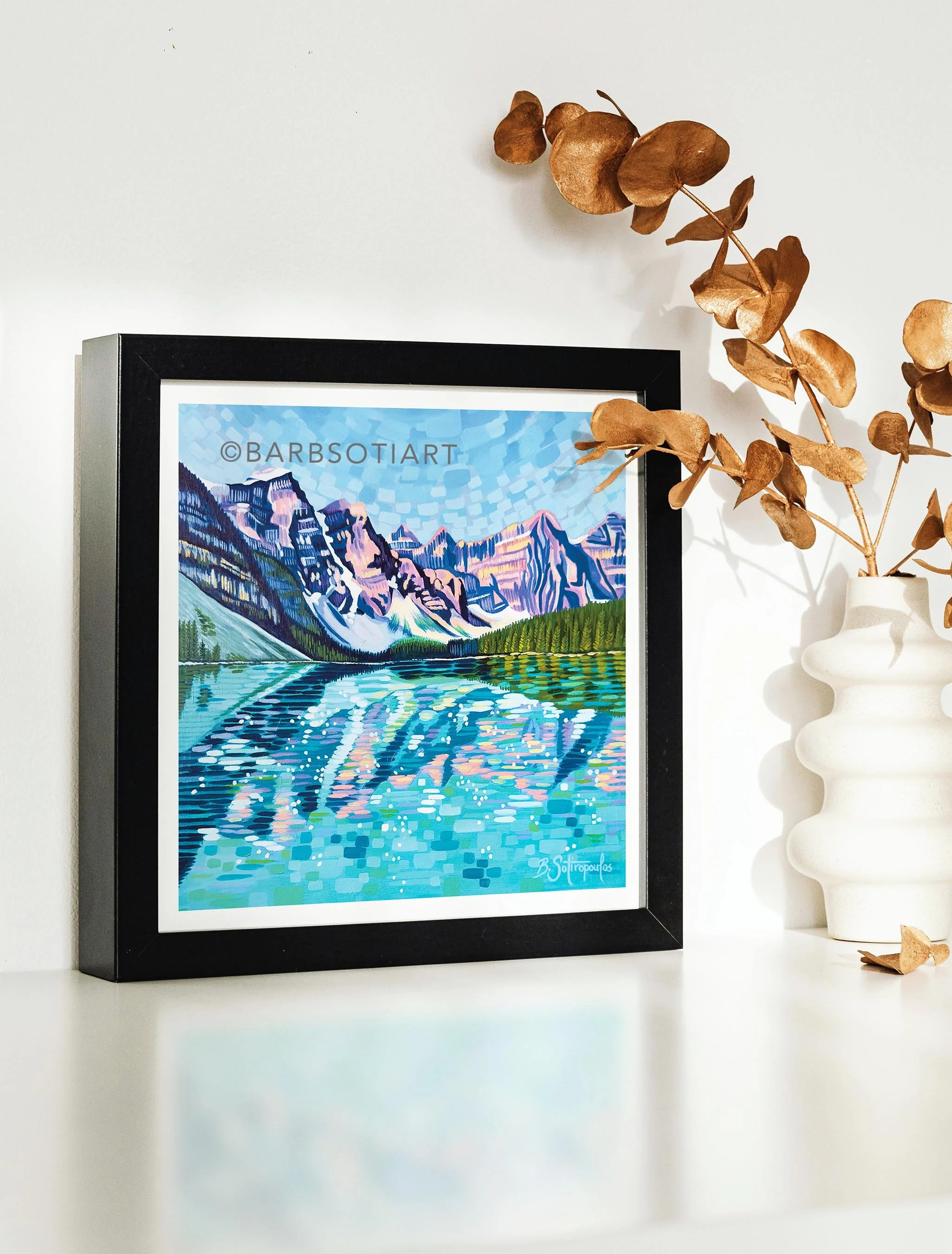 Reflections On Moraine Lake Print