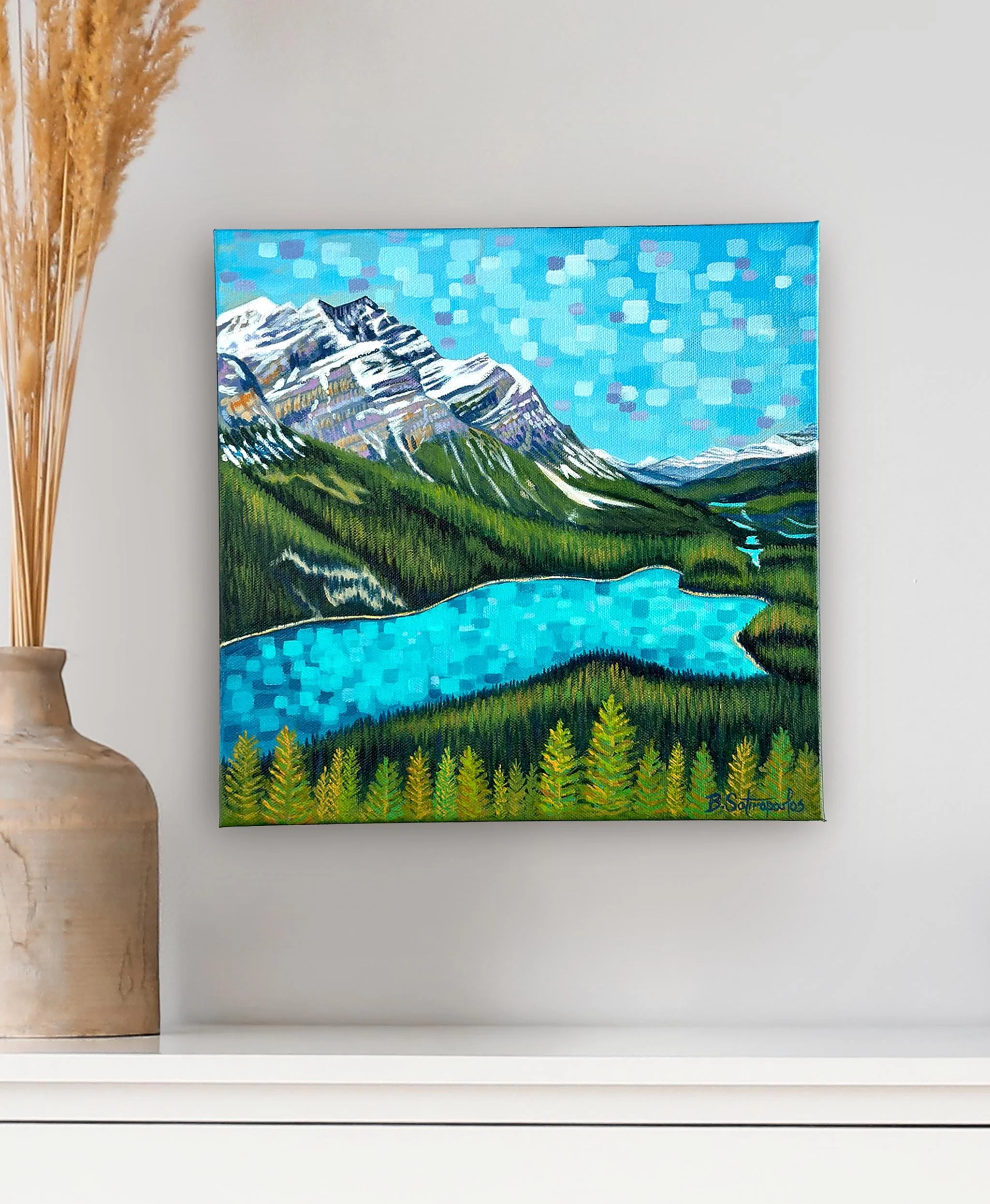 Visions of Peyto Lake - 12x12 inches - AVAILABLE AT MARKETSPOT