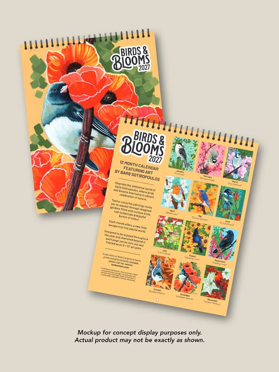 Birds & Blooms Calendar - Early Bird Pre-Order
