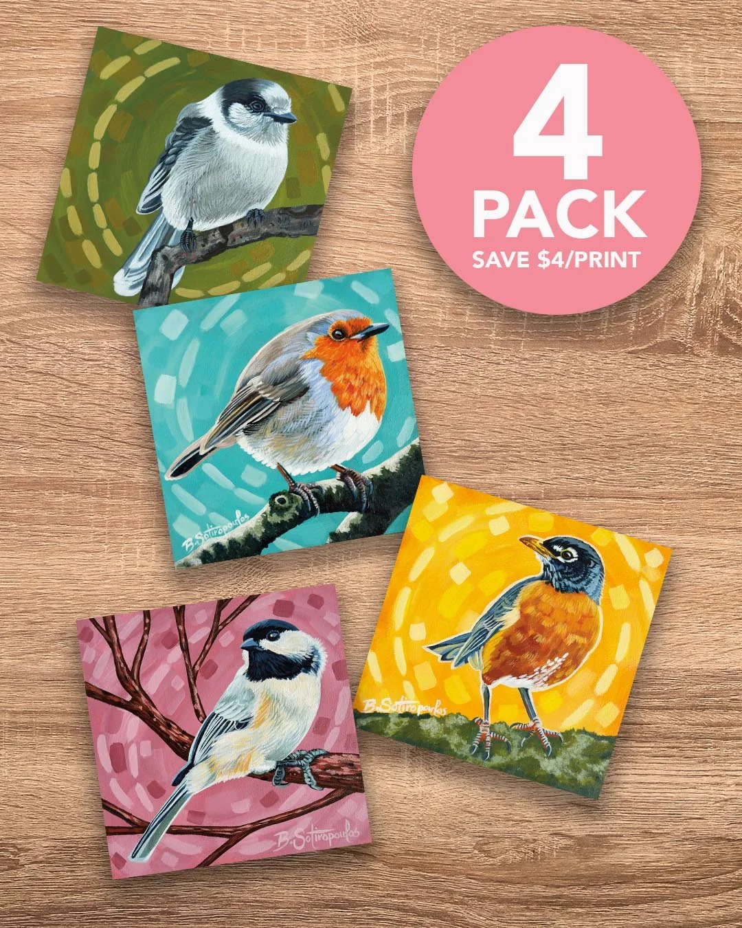 Backyard Birds Series 7 - Mini Prints