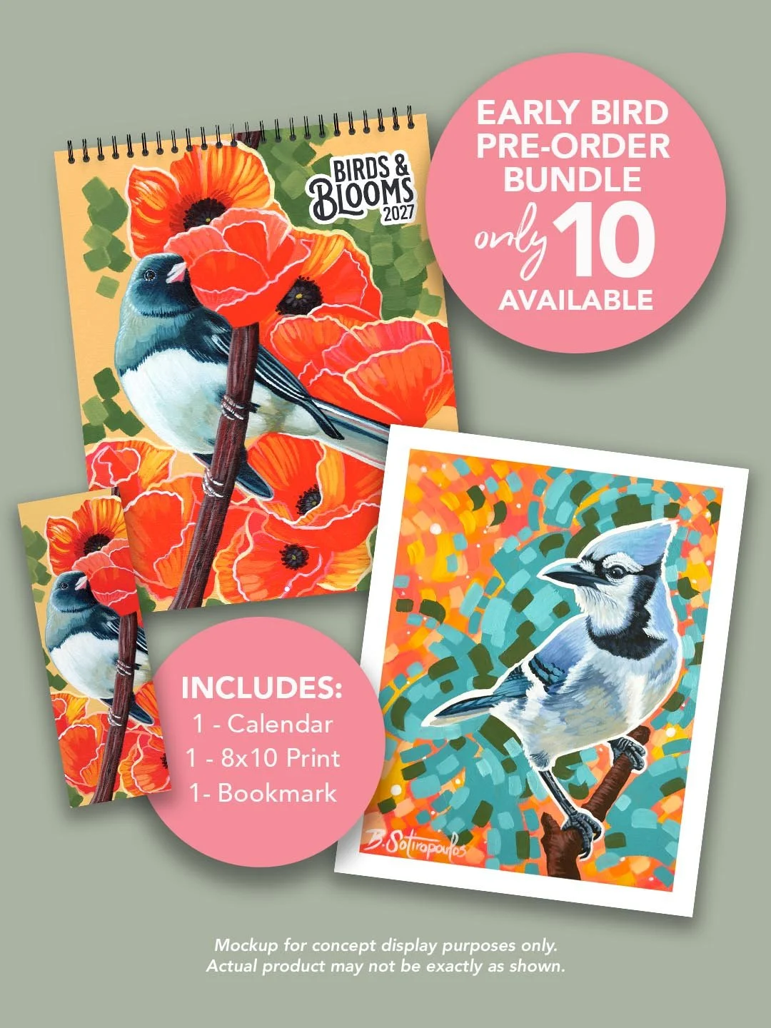 Birds & Blooms Calendar - Early Bird Pre-Order Bundle