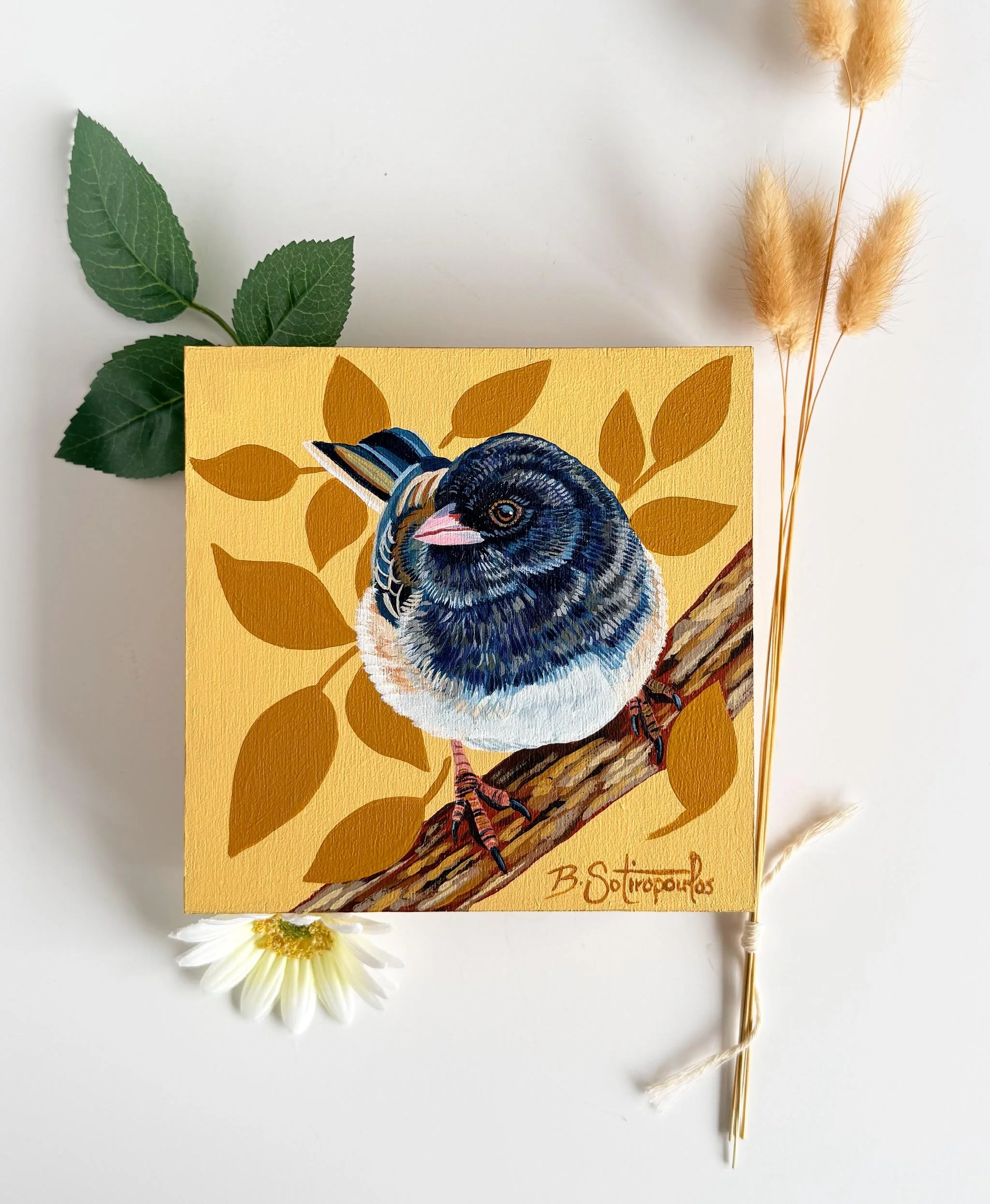 Everything In Balance - 6x6 inch Acrylic on Birch Panel