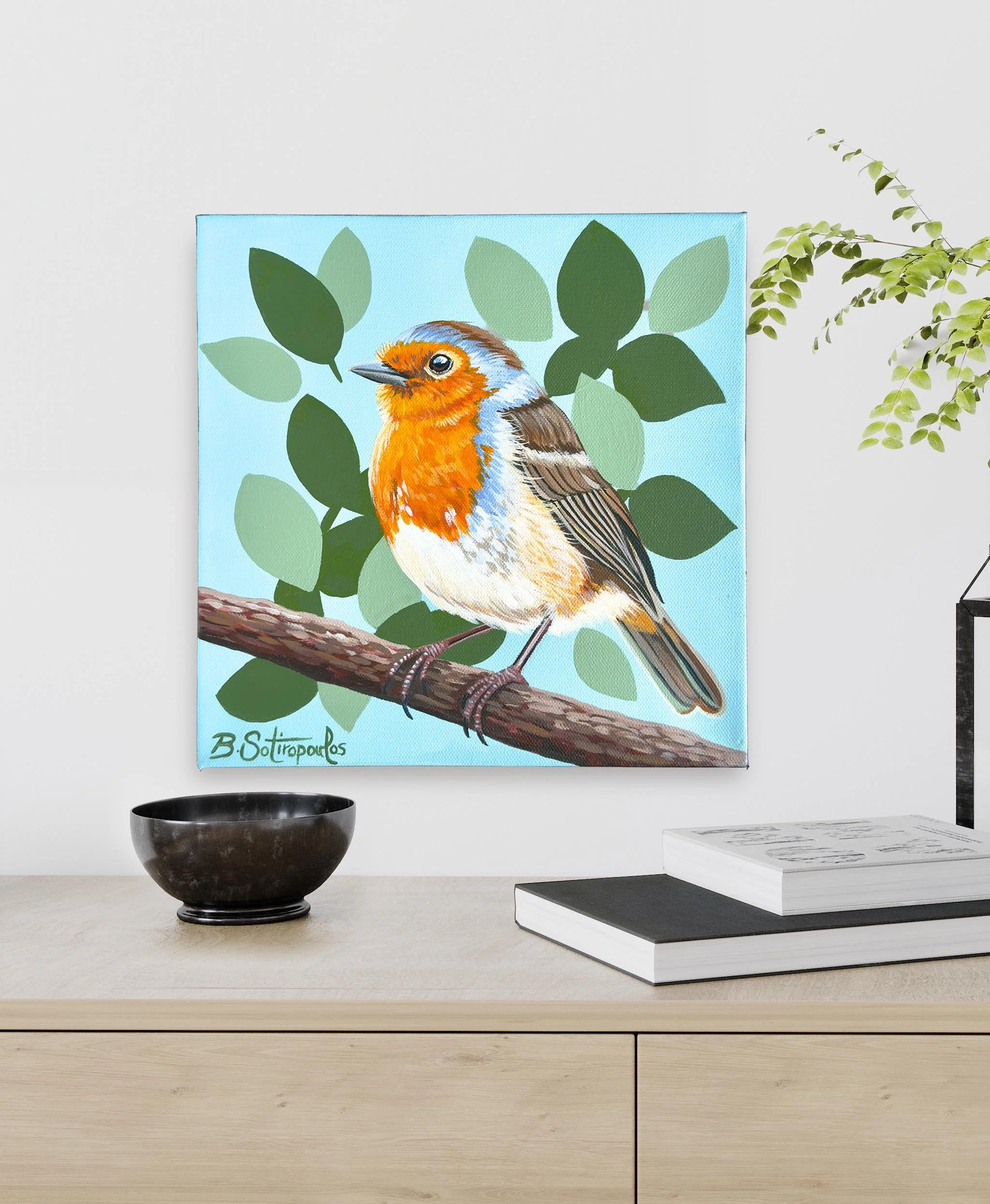 Blessed By Joy - 10x10 inch Acrylic on Canvas