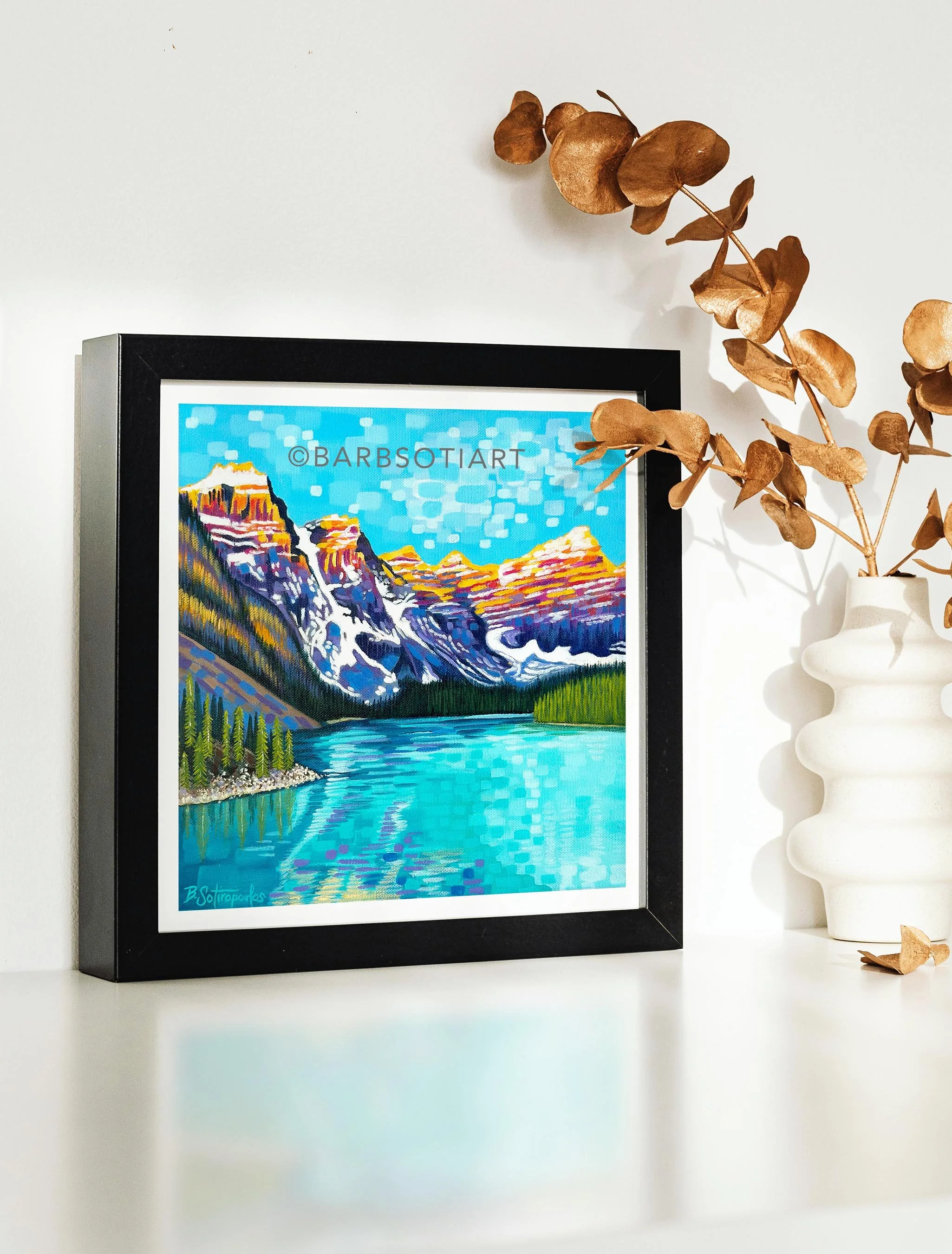 Sunup At Moraine Lake Print