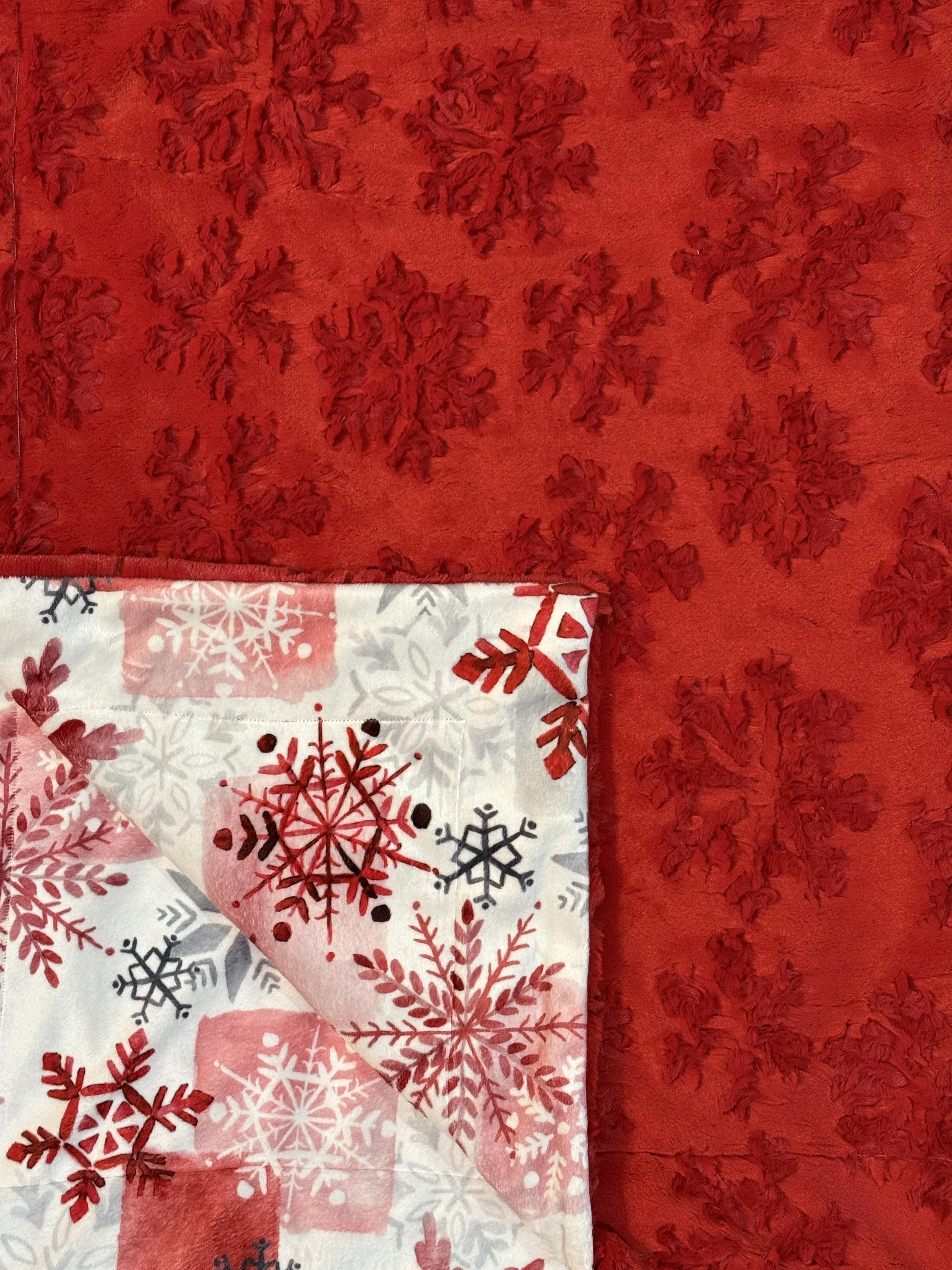 Luxe Cuddle Scarlet Snowflake  and Digital Cuddle Scarlet Snowfall