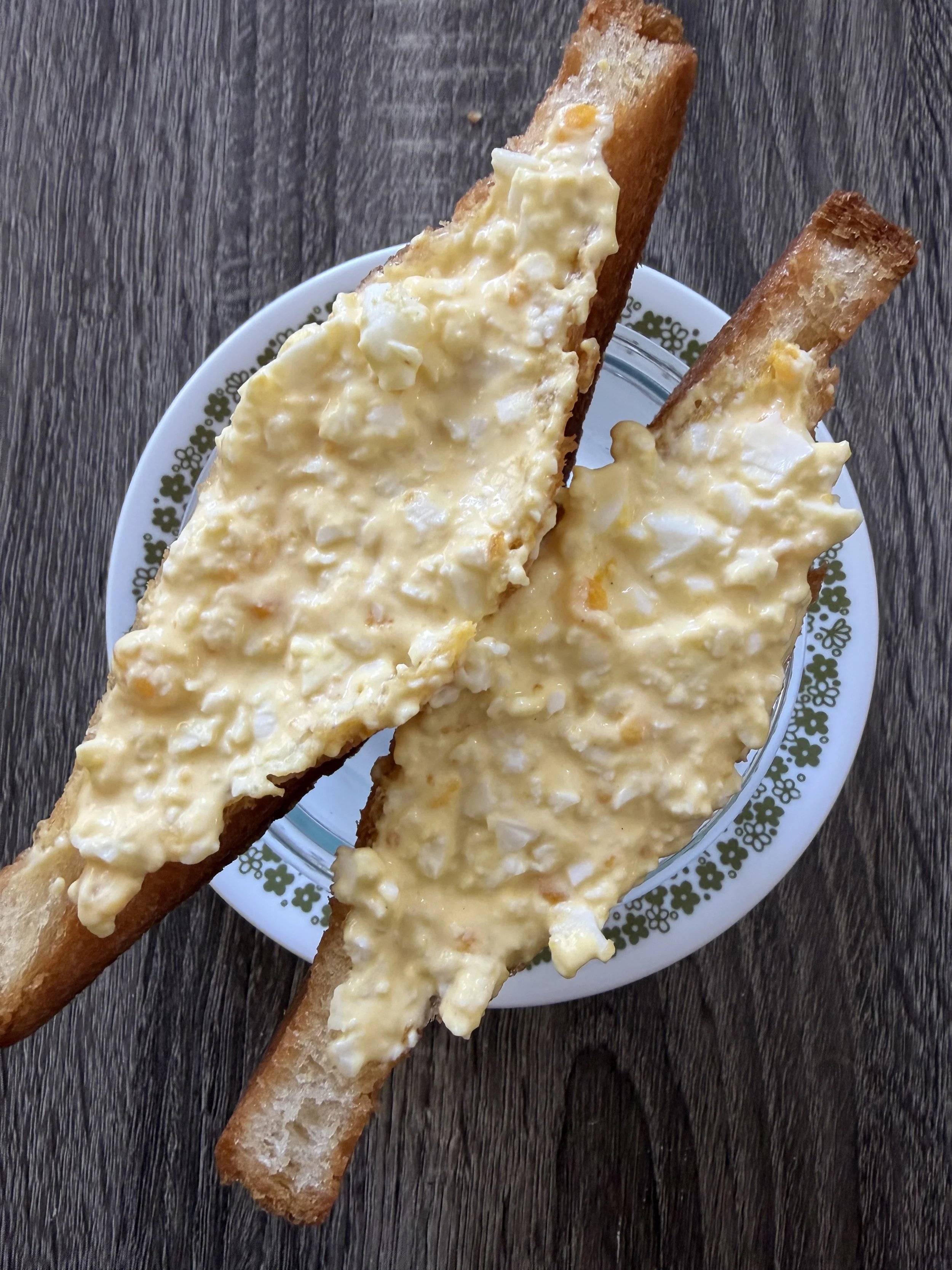 Egg Salad in Fried Bread