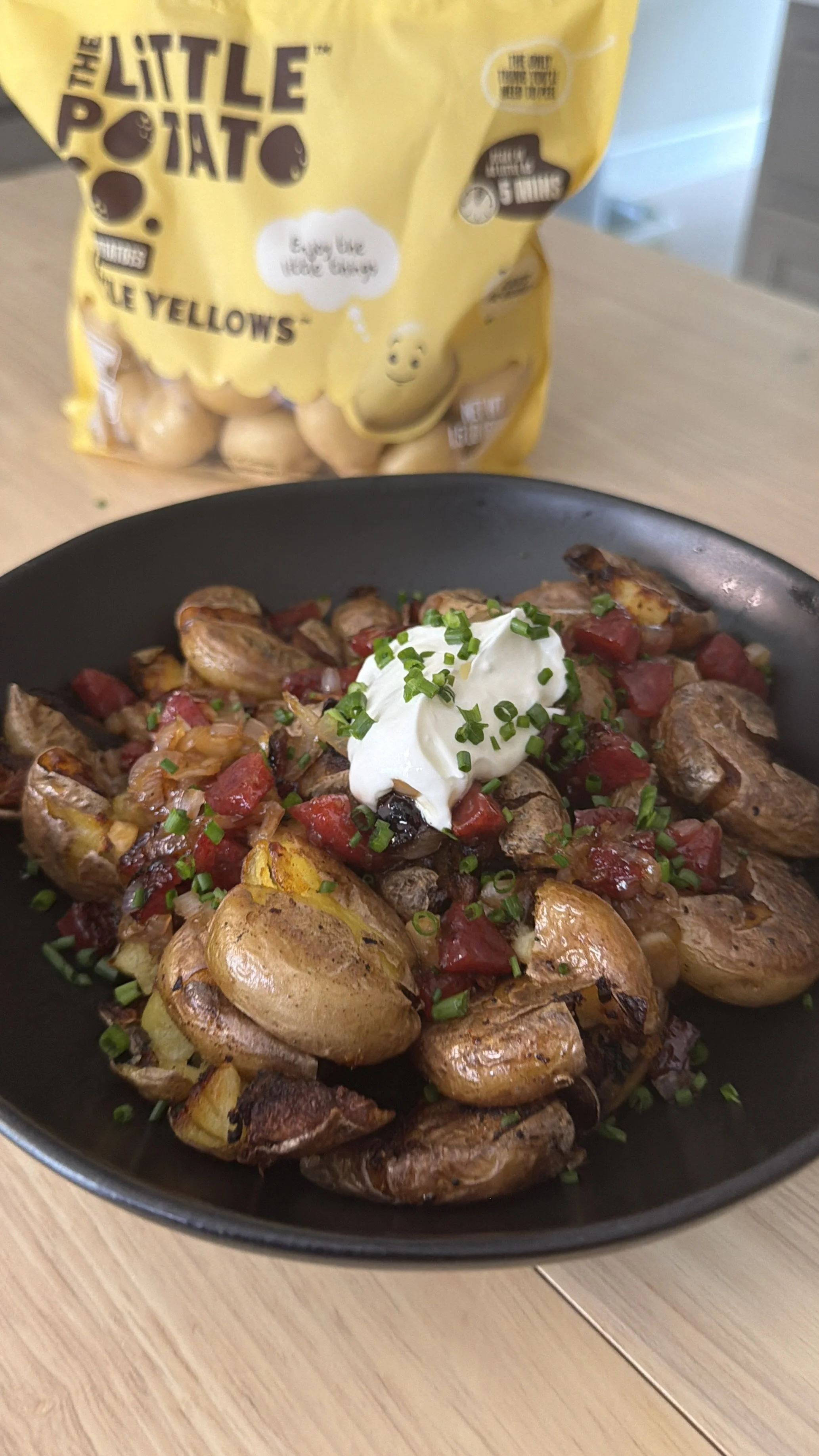 Crispy Potatoes with Chinese Sausage Jam