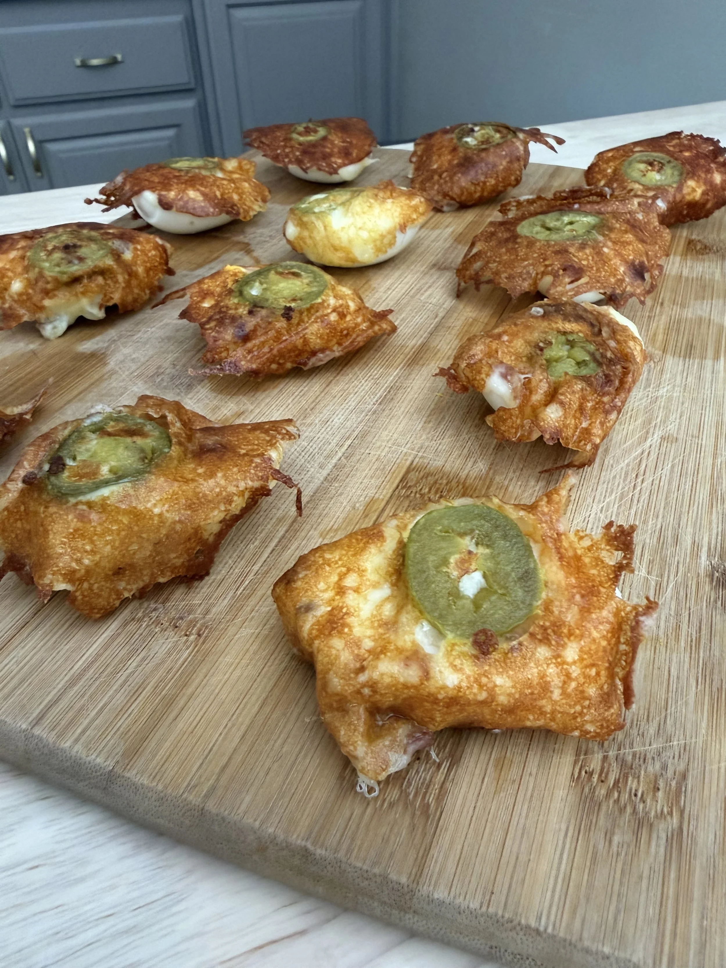 Jalapeno Cheesy Hard Boiled Eggs