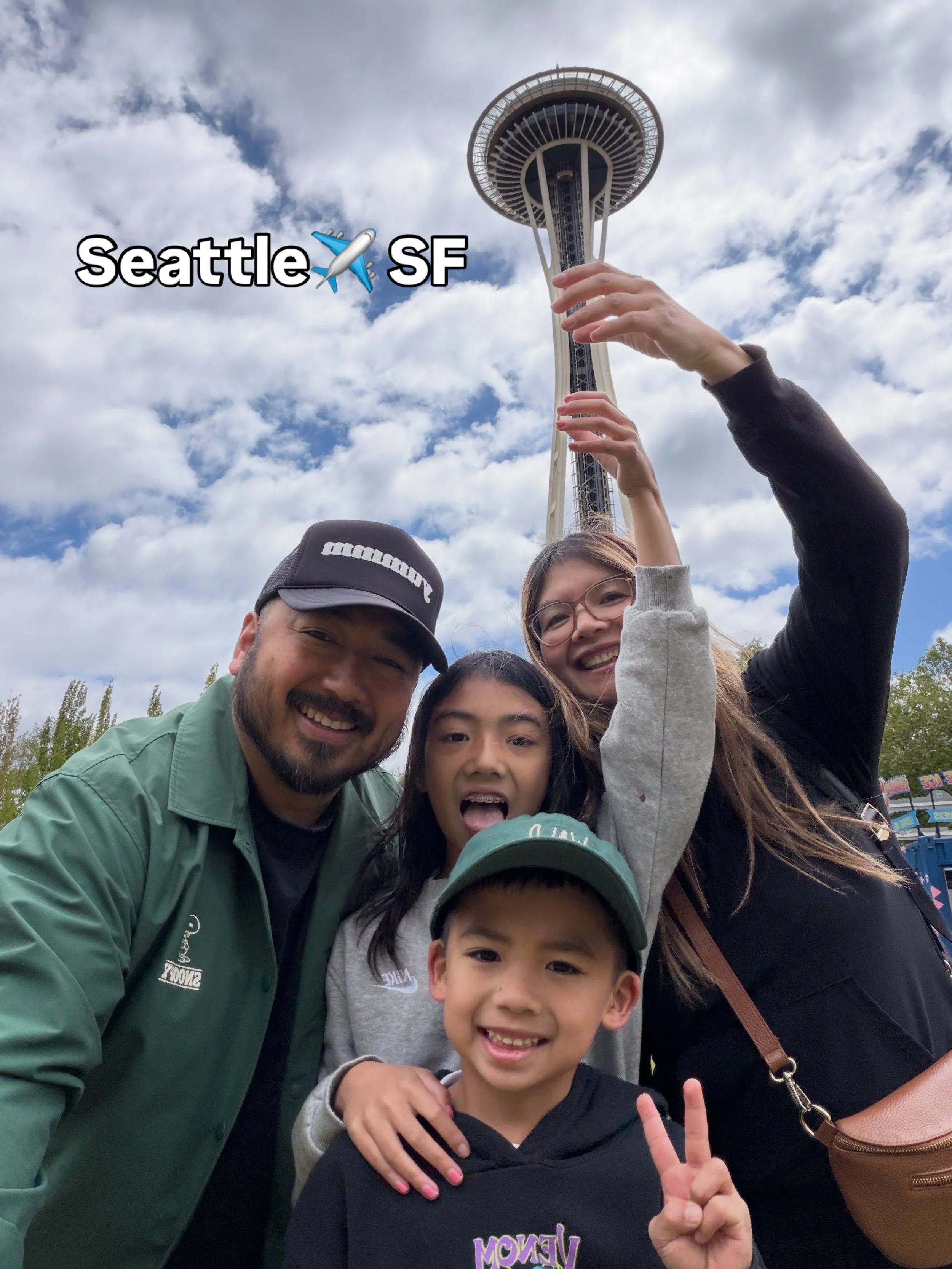 The family is always ready for a quick getaway! I always forget how short the flight from SF to Seattle is with @alaskaair and the whole family had a blast on our city swap with @seattle.food.diva 

When it comes to SEA food we indulged in some incre
