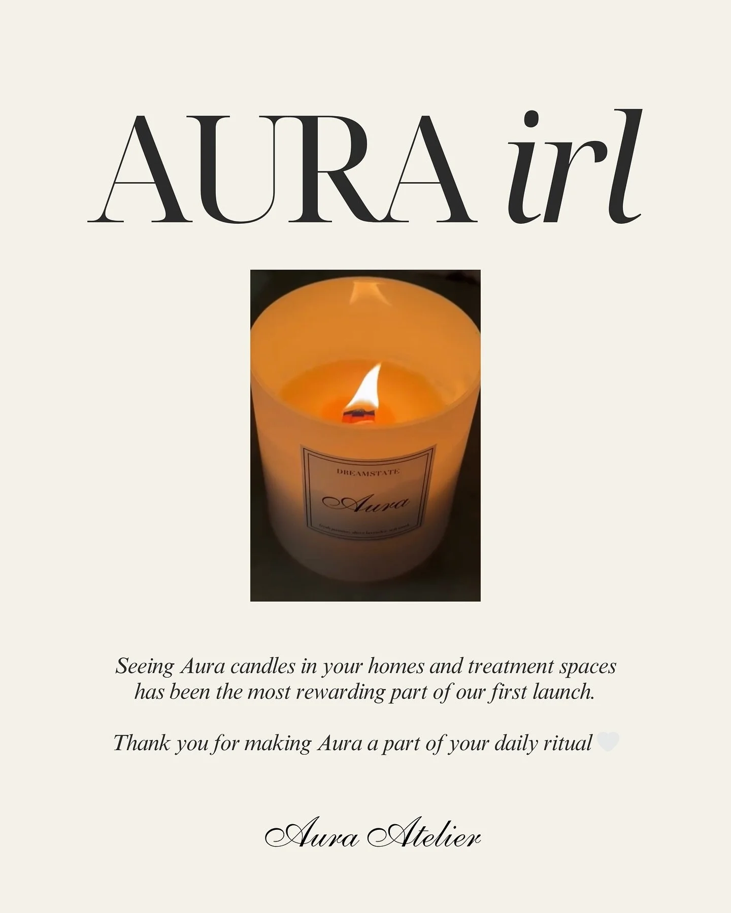 nothing makes me happier than seeing Aura as a part of your daily rituals 🥺🤍 swipe to see Aura IRL >>>