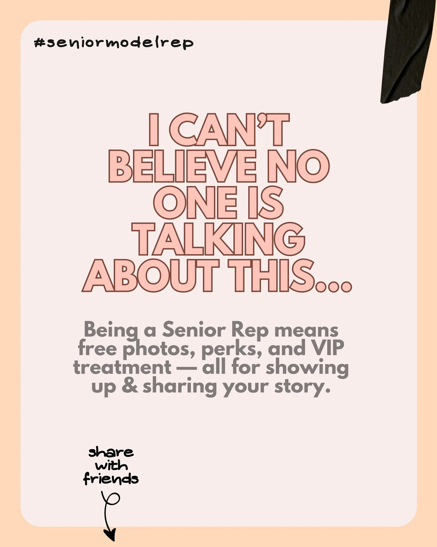 NOW BOOKING: Class of 2026 Model Rep Team
Senior year flies by &mdash; let&rsquo;s document it while it&rsquo;s happening.

If you're a junior, senior, or even a super involved underclassman (sports, FFA, clubs, content creator 👀), I&rsquo;ve got a 