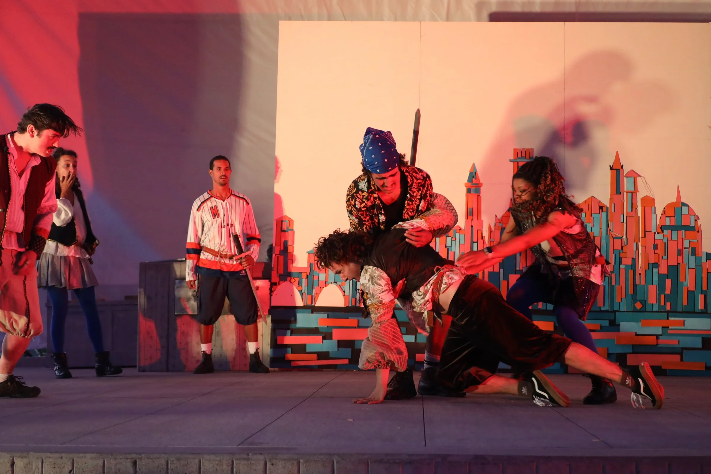 Mercutio mortally wounded with Romeo and Benvolio.JPG