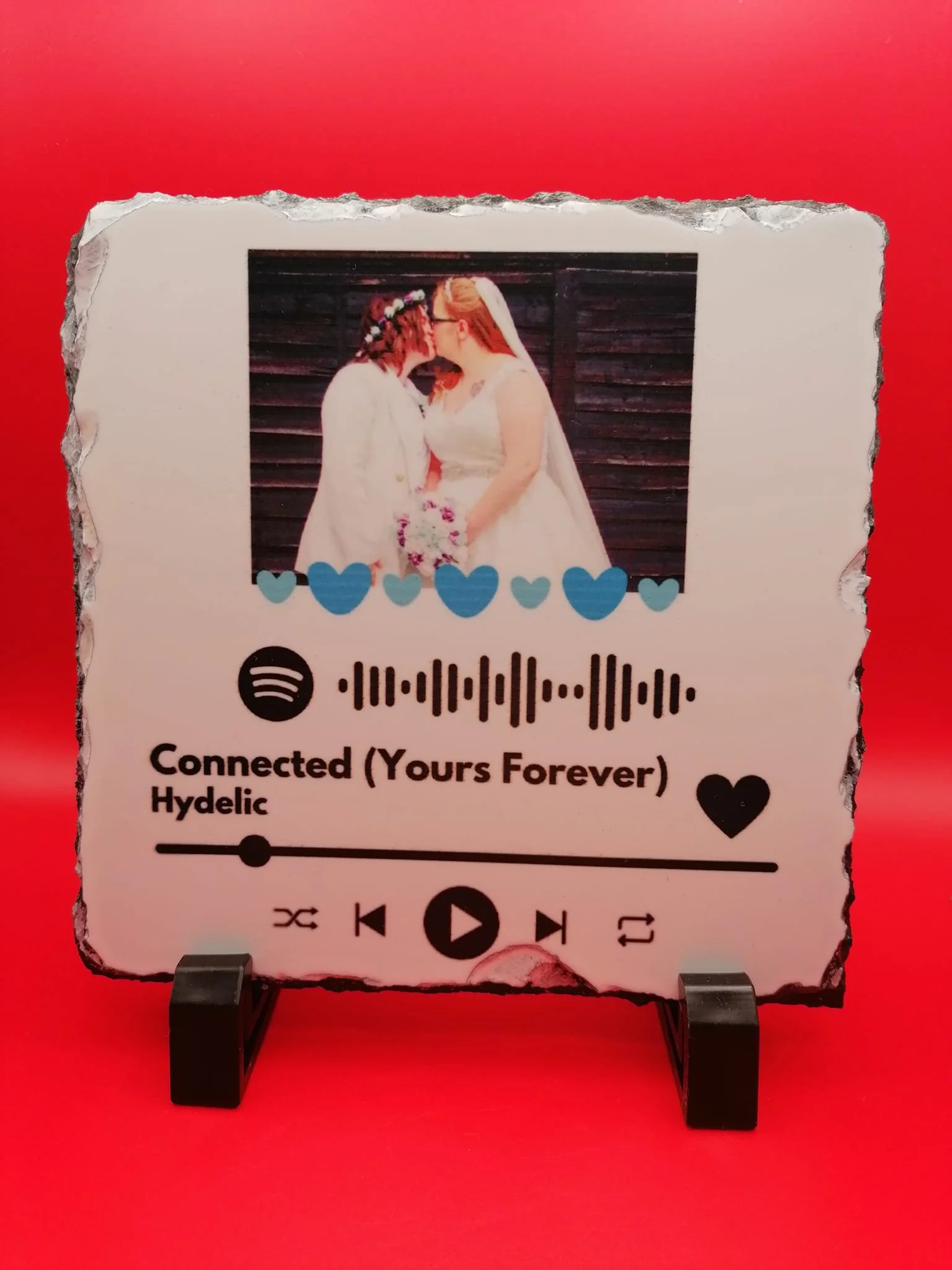 Personalised Spotify Rock Slate – Wedding & Anniversary Keepsake