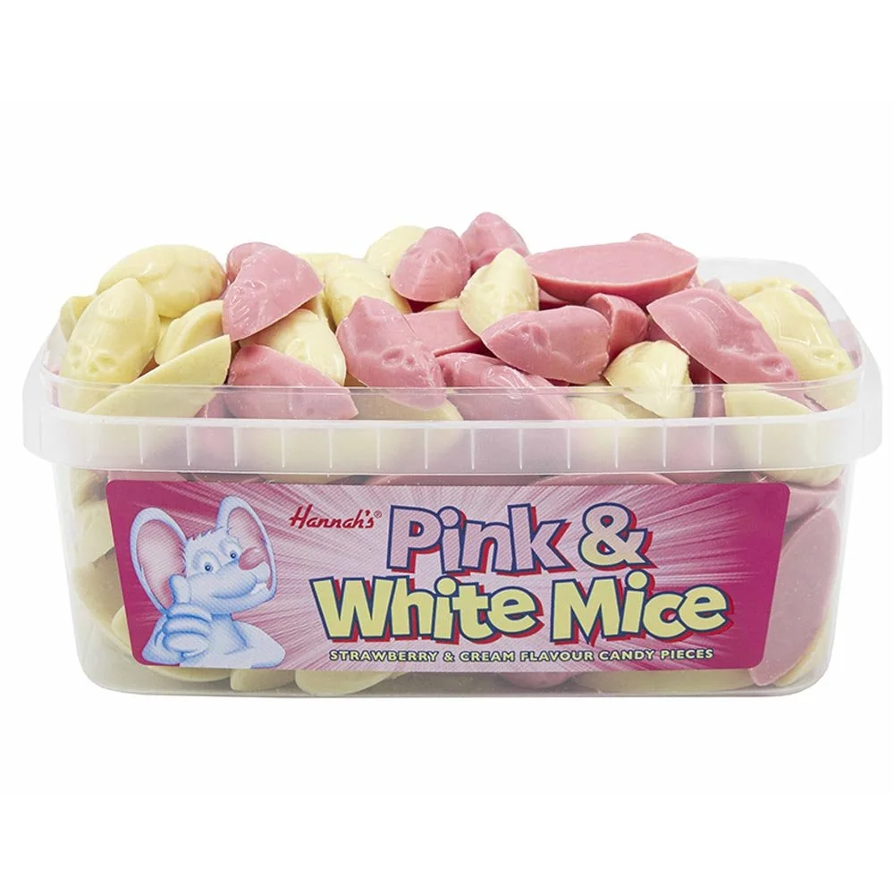 Pink & White Mice - 600g (120 pieces)
Contains Milk and Wheat.