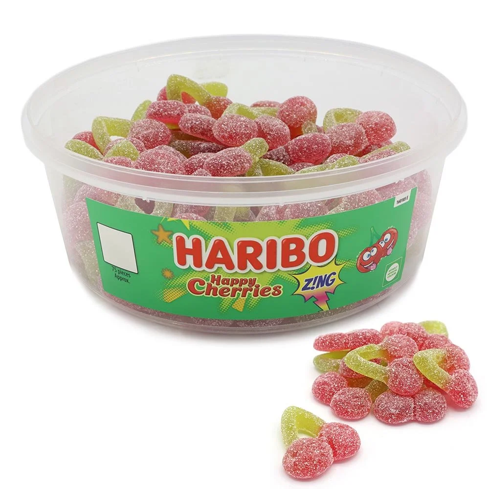 Haribo Happy Cherries - 690g (approx. 100 pieces)
No Artificial Colours.