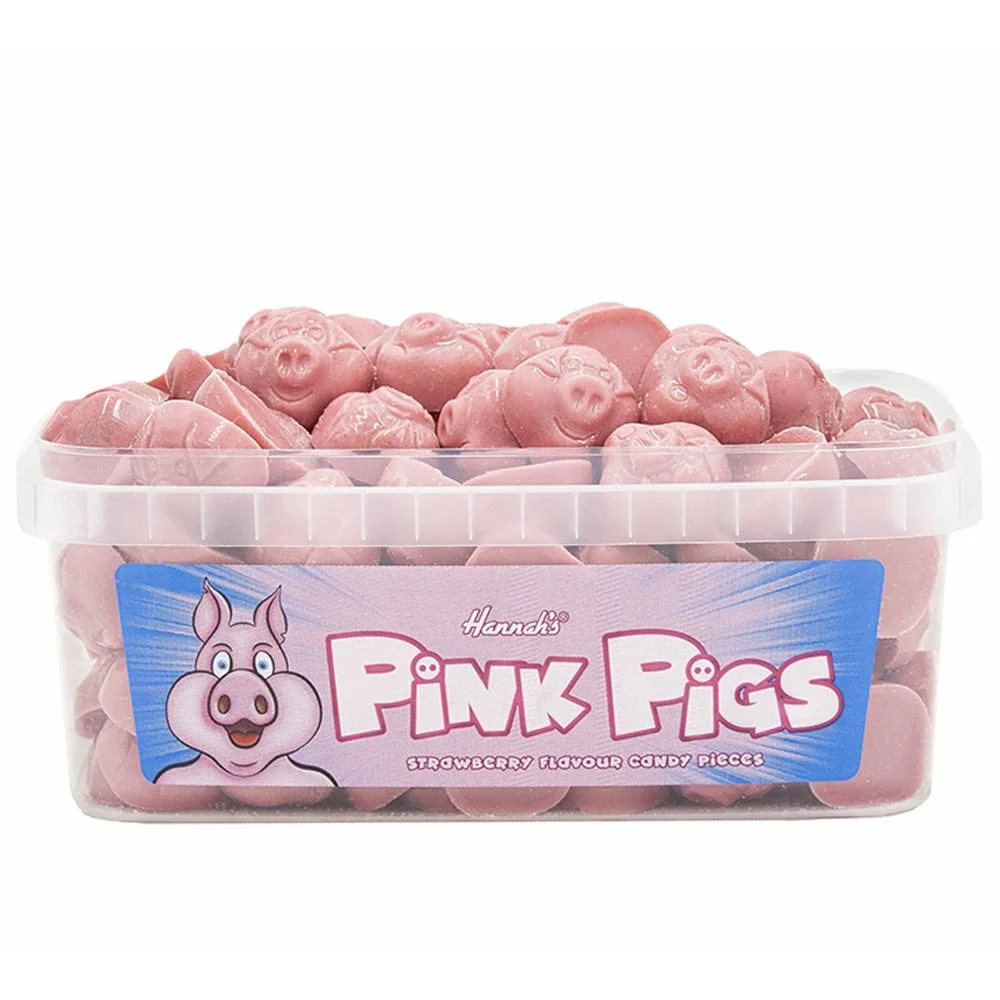 Pink Pigs 600g - (120 pieces)
Contains Milk and Wheat.