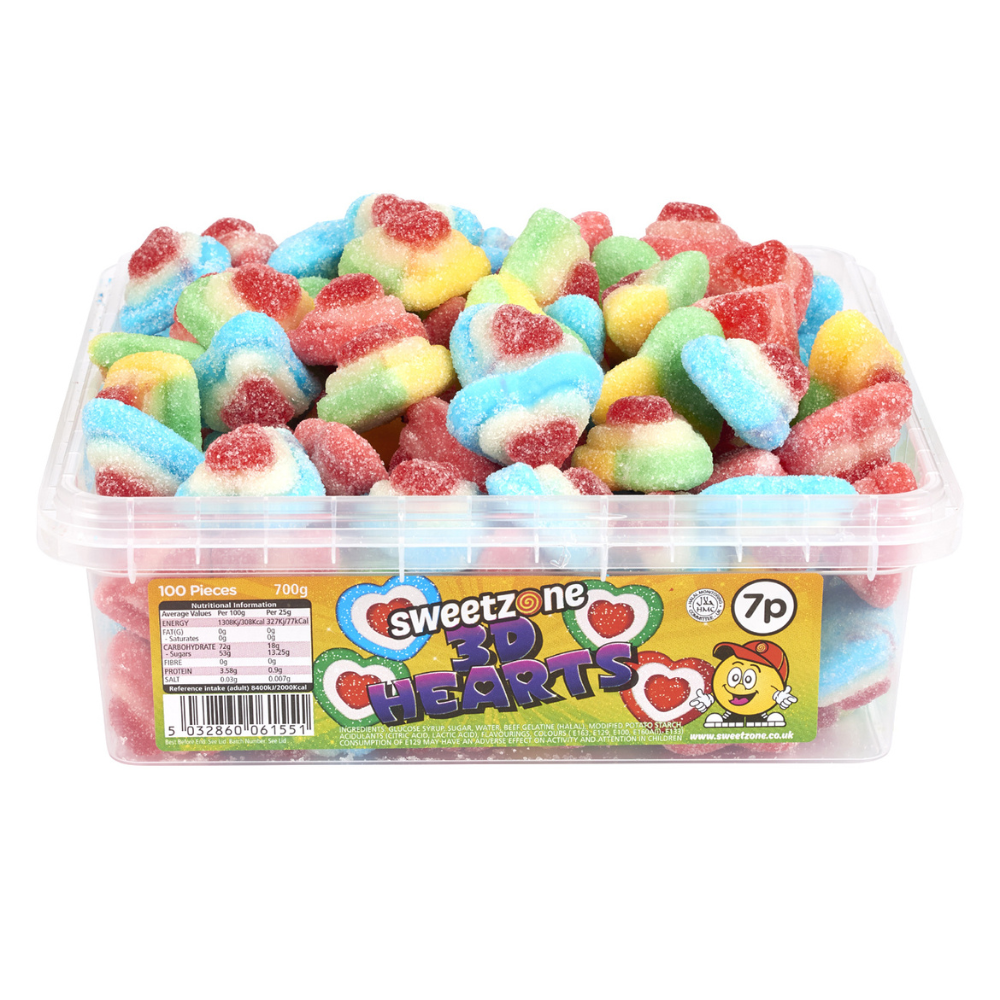 3D Hearts - 700g
Halal.