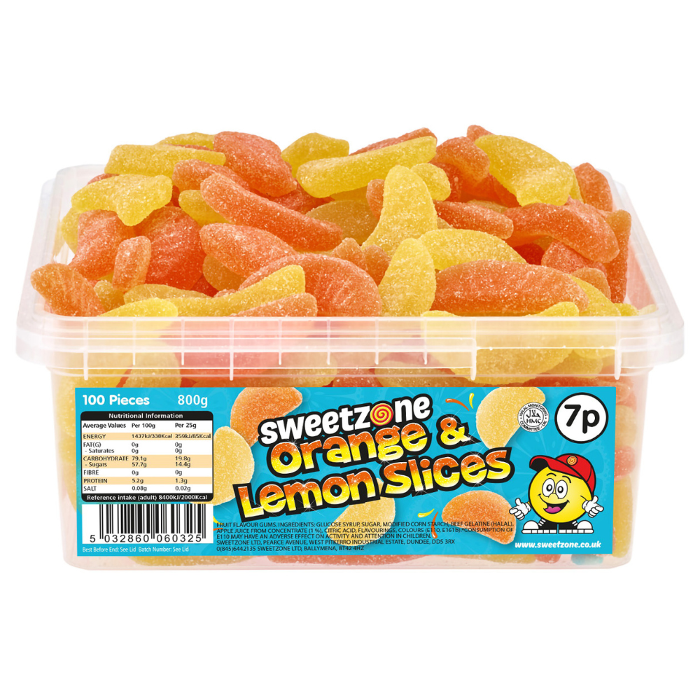 Orange & Lemon - 800g  (approx. 100 pieces)
Halal.