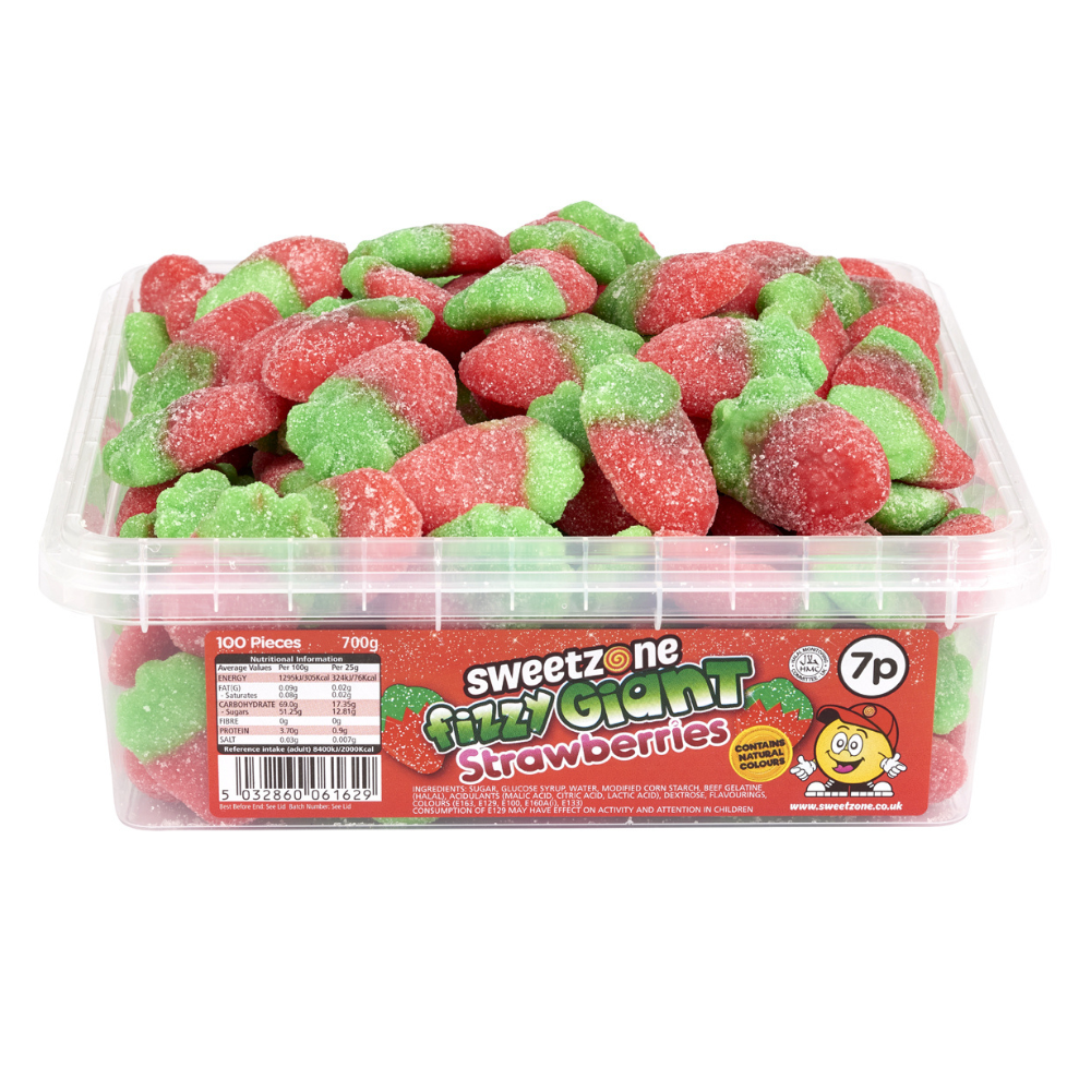 Fizzy Giant Strawberry - 700g
Halal.