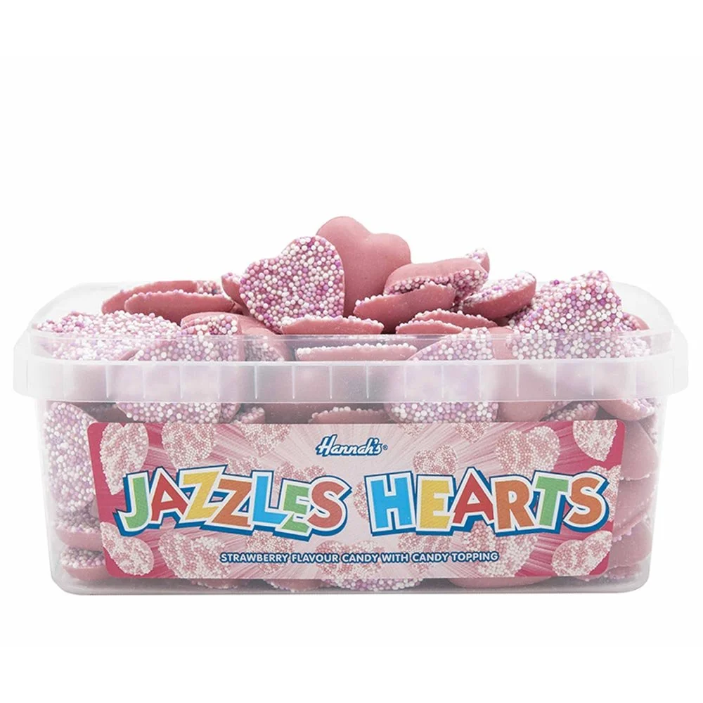 Jazzles Hearts - 600g (120 pieces)
Contains Milk, Wheat, Soya.