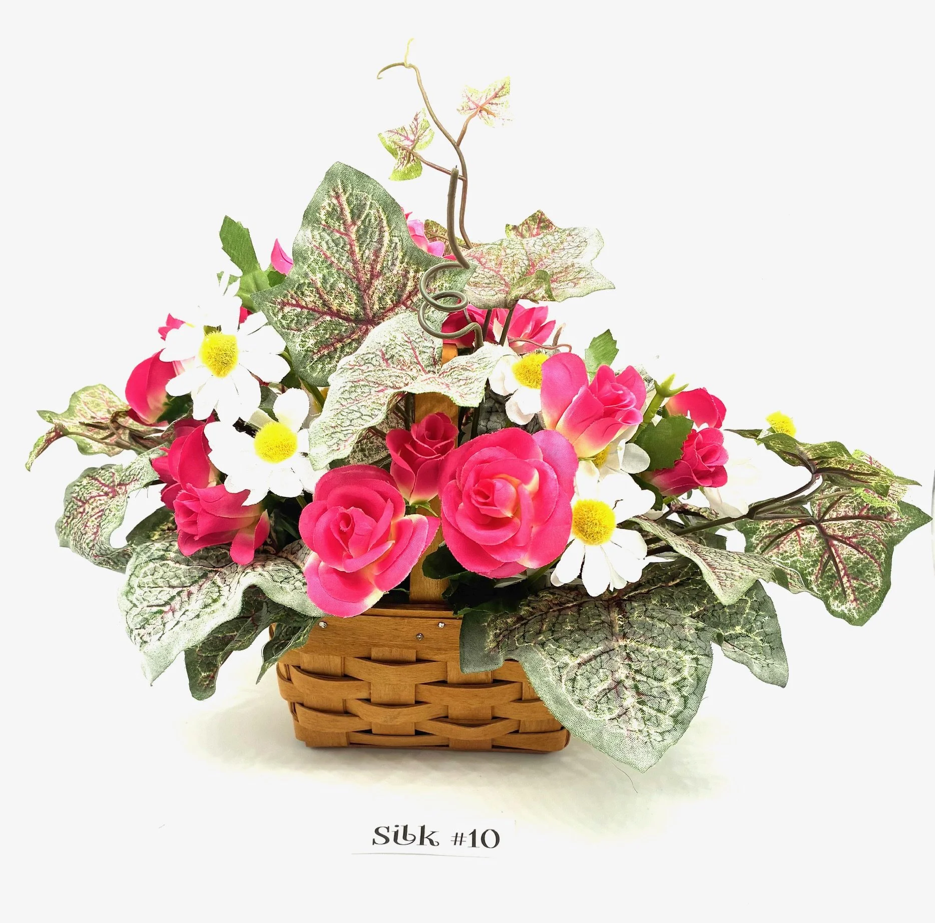 Horizon of Hope Basket (1995) & Silk Flowers Bouquet #10