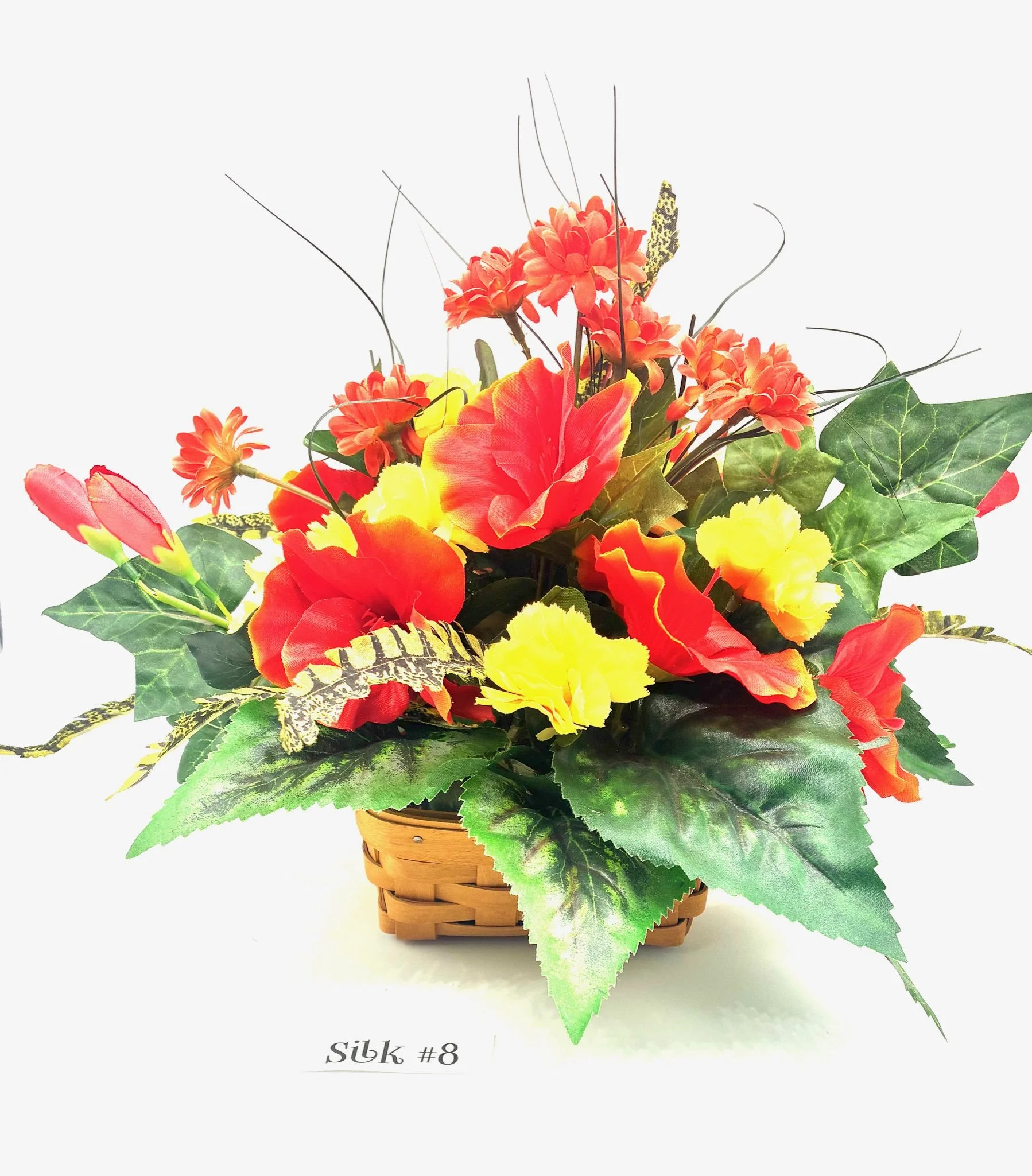 Hostess Appreciation Basket (2001) & Silk Flowers Bouquet #8