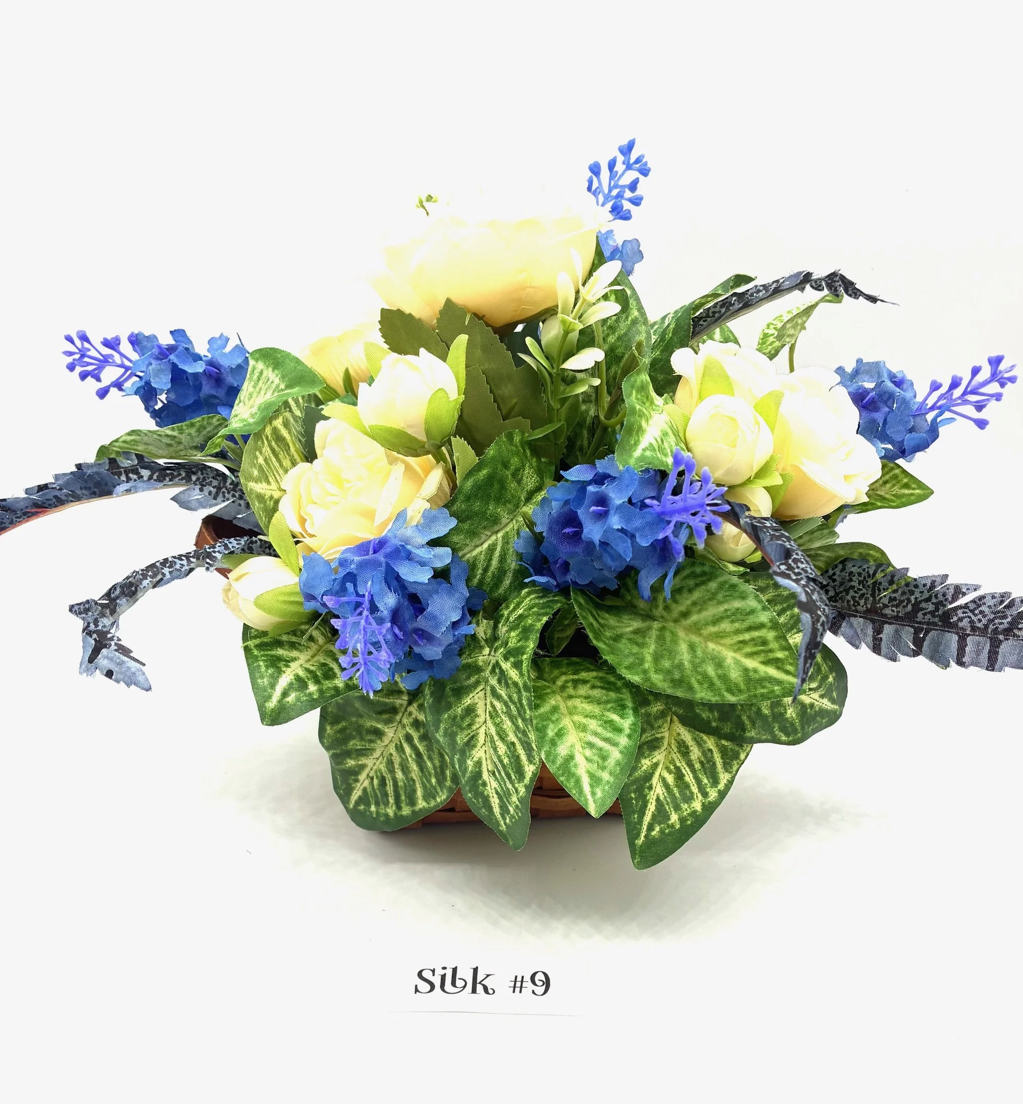 Rosemary Basket (2001) & Silk Flowers Bouquet #9