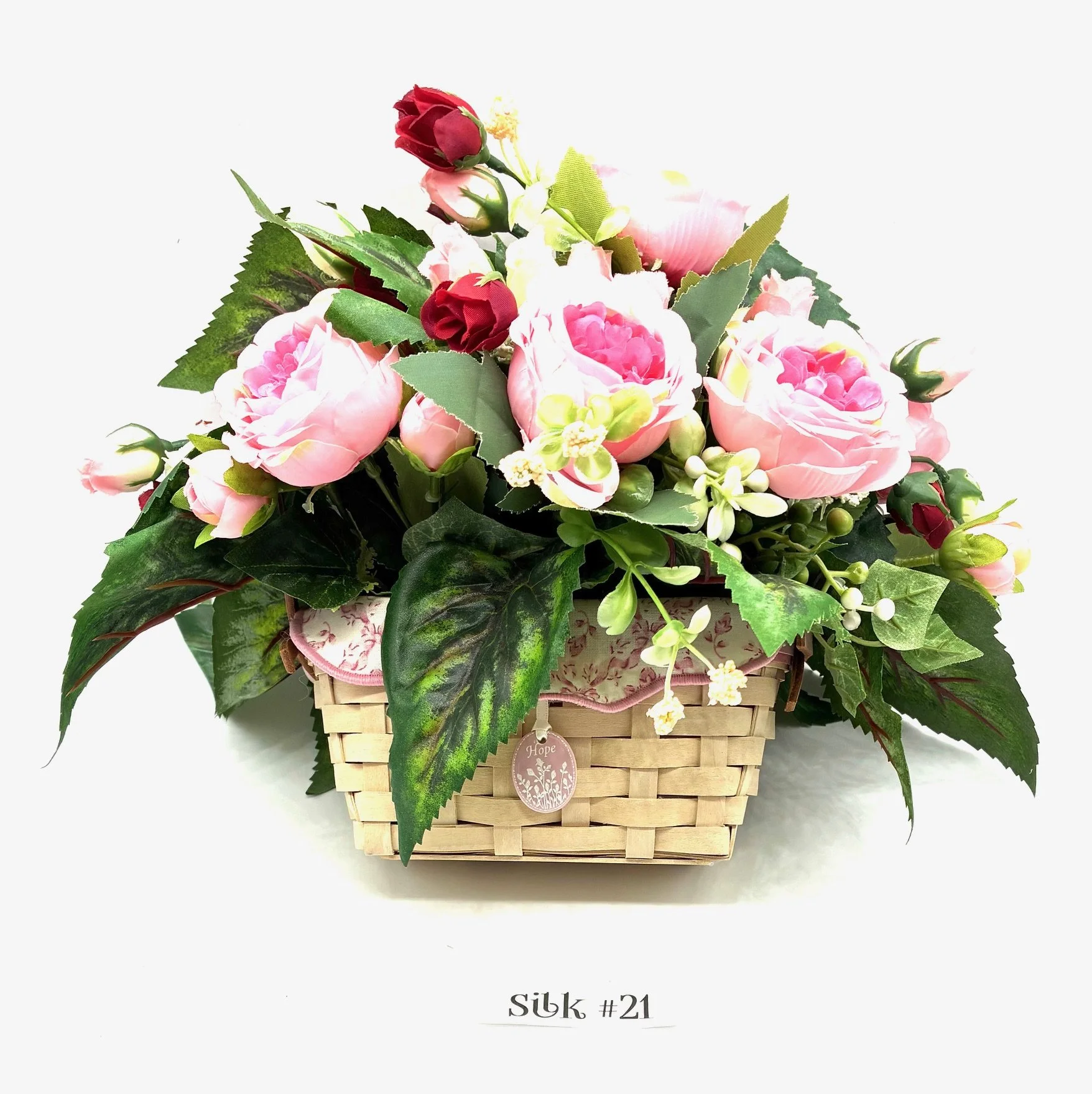 Horizon of Hope 2005 Basket & Silk Flowers Bouquet #21