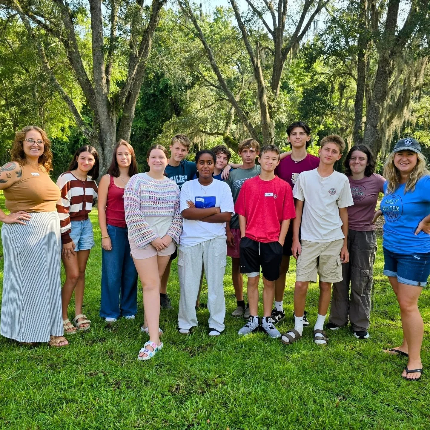 Welcome Back to Saltwater Collective!
Our secondary students kicked off the year diving into book discussions from their assigned summer reading, exploring Newton’s Laws through hands-on learning, and even stepping back in time with Civil War&