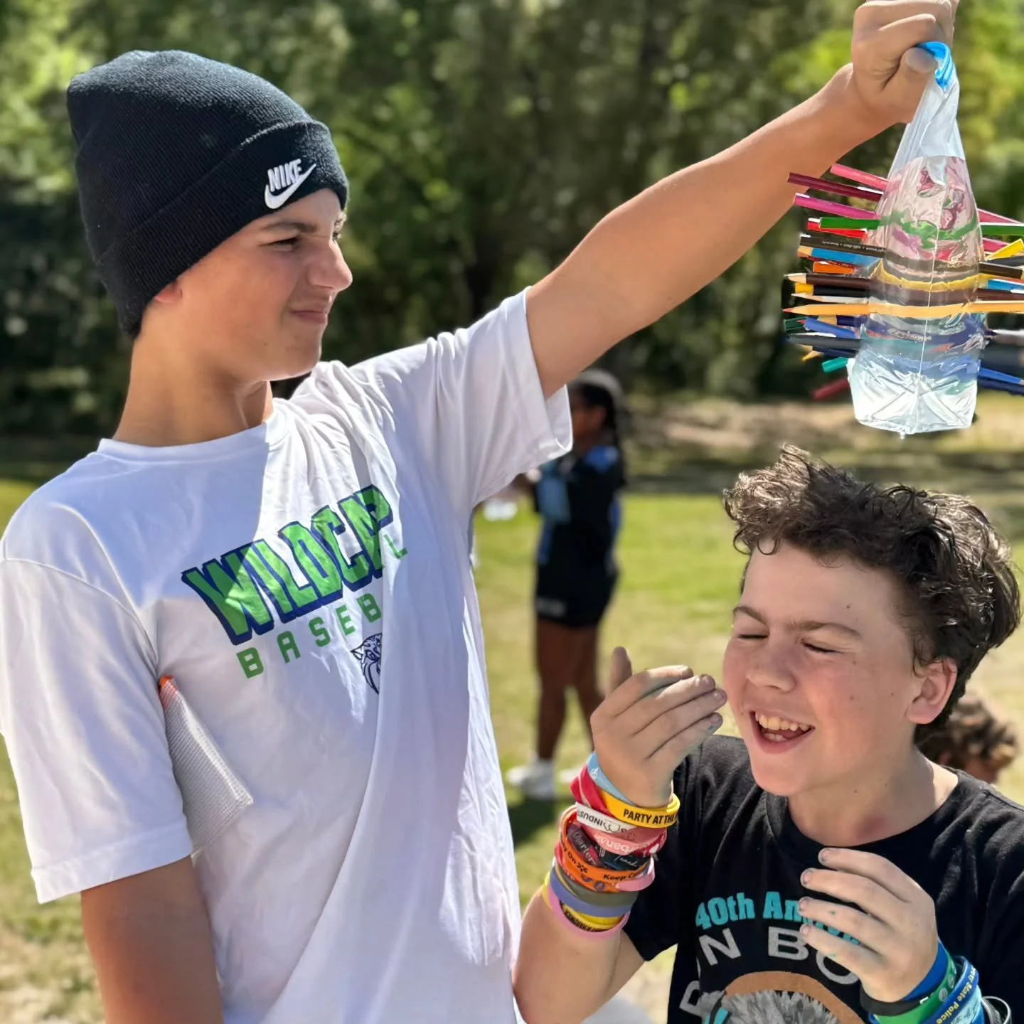 Over the past couple weeks, middle school has constructed their own leather back journals, pressed flowers, made bouncy balls, explored magic plastic bags, and made their own silly putty.