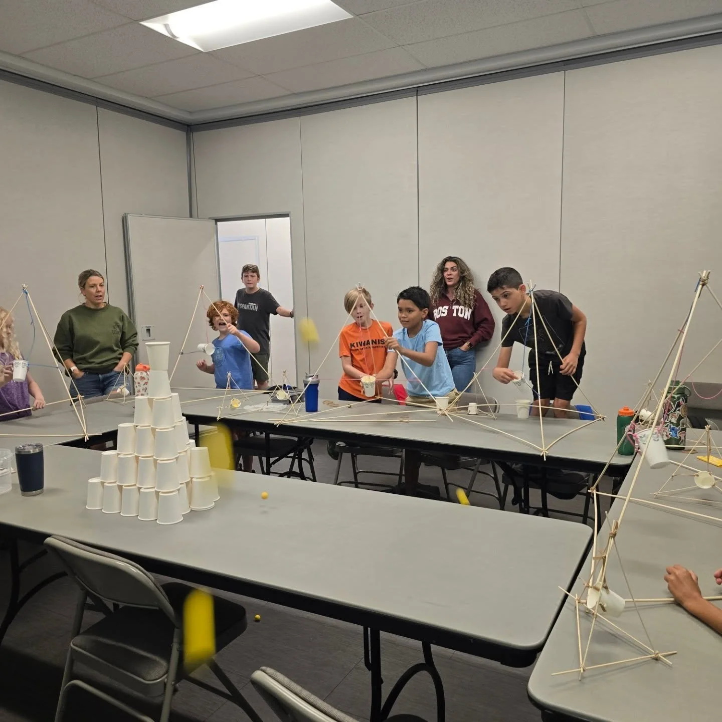 Launch day for our engineers-in-the-making!

Today&rsquo;s project: building catapults, both small and large, then putting their creations to the test by aiming at a tower of cups. It was a perfect blend of creativity, physics, and teamwork as they e