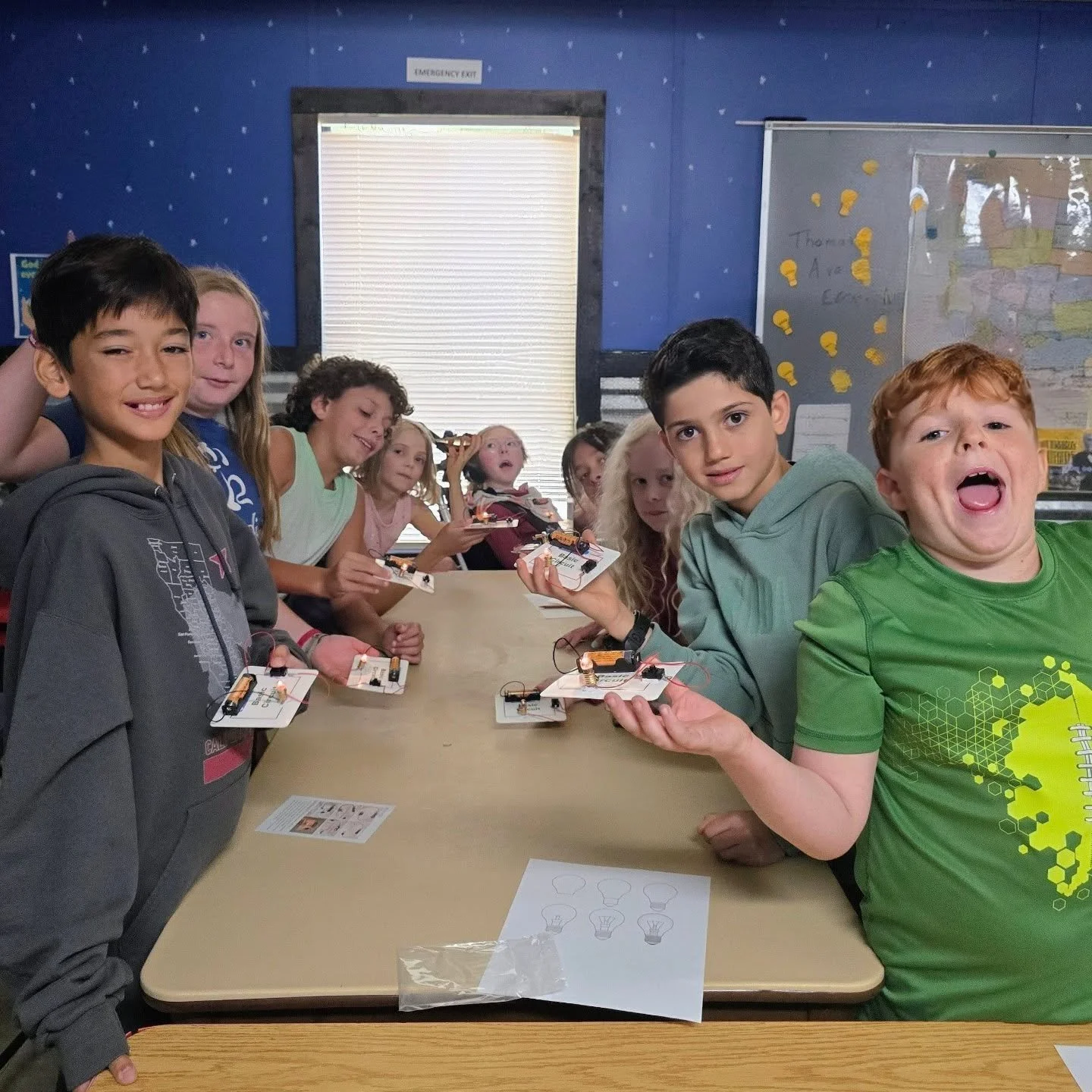 Lightbulbs, Bridges &amp; Beats!
History lit up with Thomas Edison as we built our own light bulb models.  Science tested our engineering skills with bridge designs strong enough to hold! And art took us on a rhythmic world tour of drums ending in a 