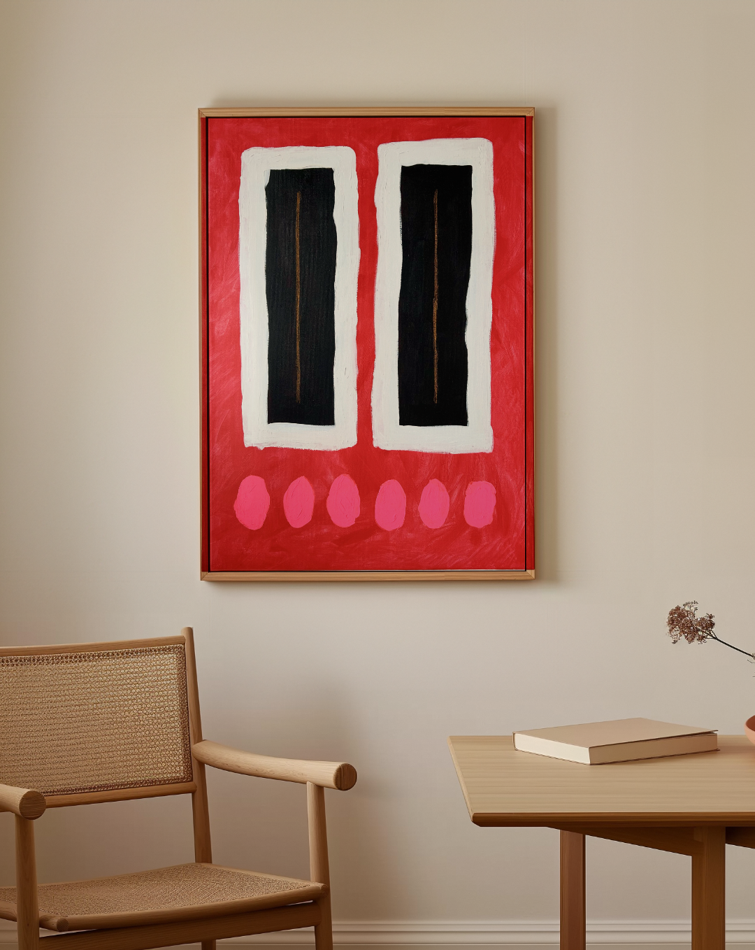 Painting 'Silence is Golden' by Katrien Vandecruys
