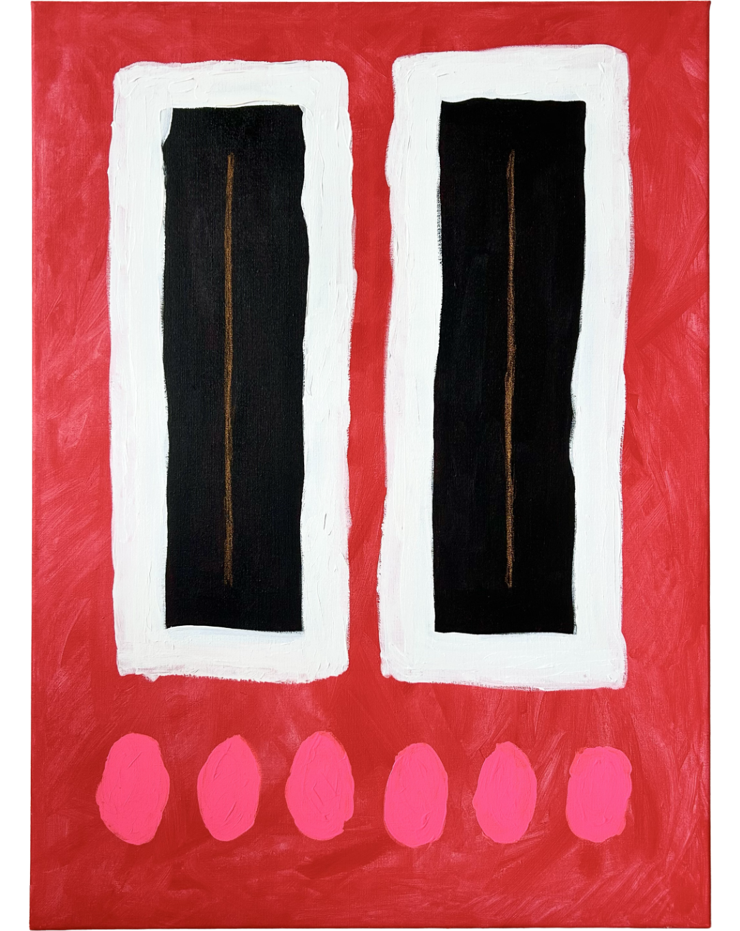 Painting 'Silence is Golden' by Katrien Vandecruys