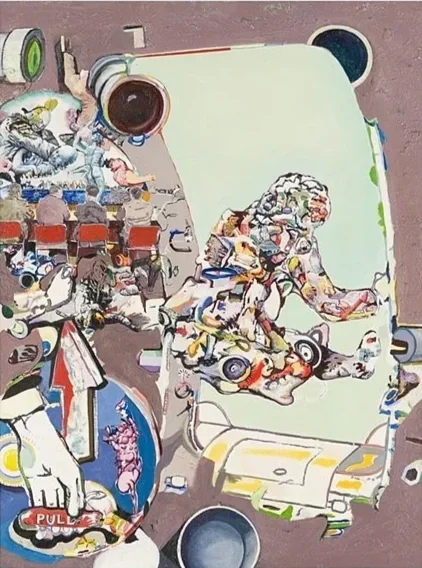 Jump. Oil on Canvas, 47" H. x 35" W.  2008 