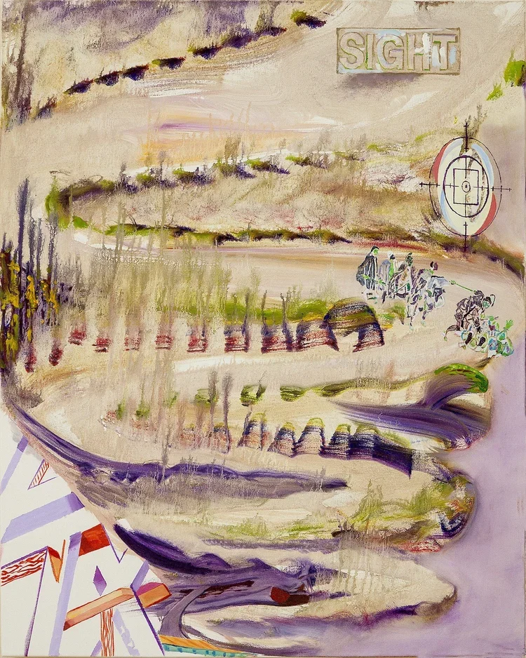 Leading Blind. Oil on canvas. 2015