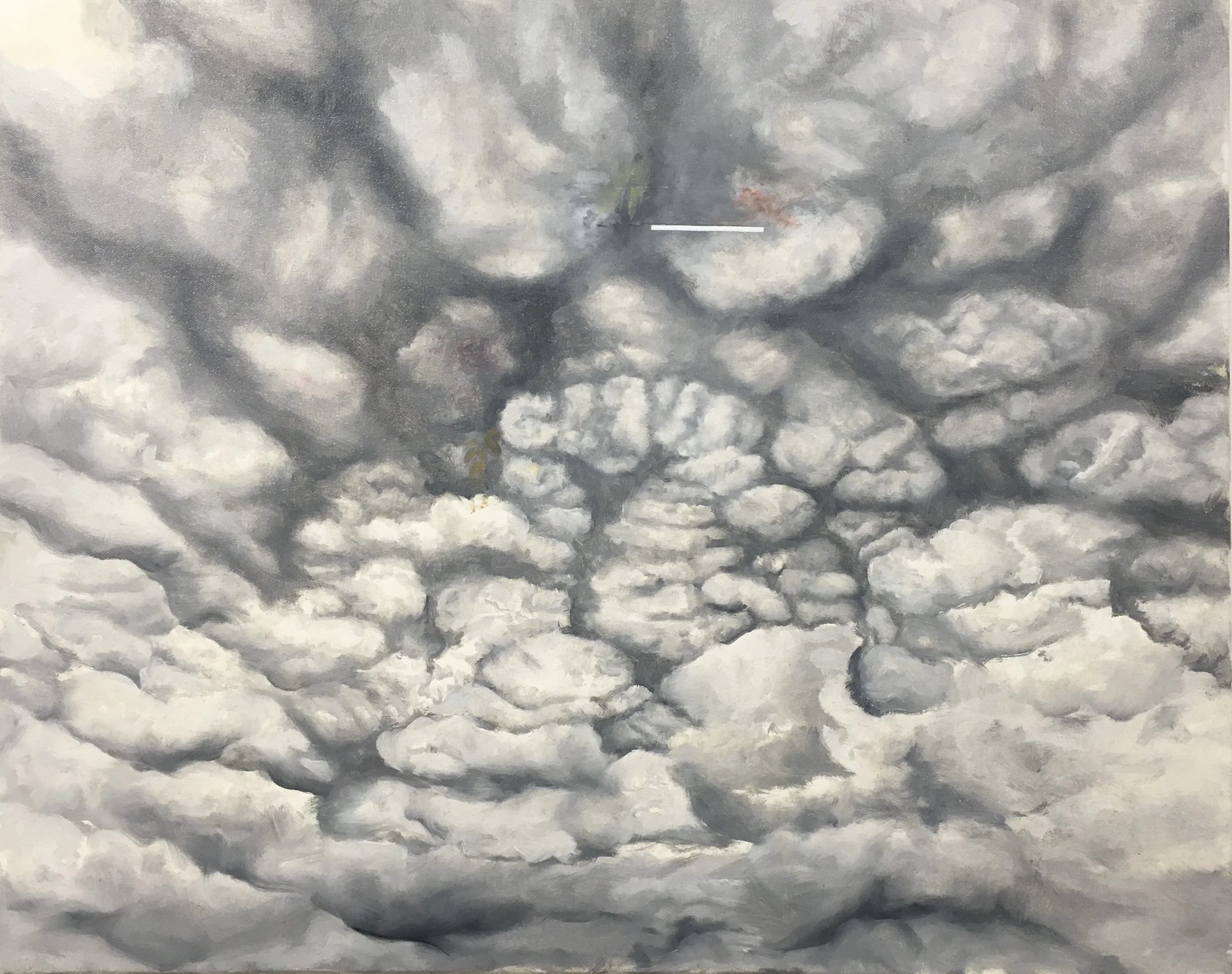 Sklar. All the Answers I Could Ever Know. Oil on canvas. 22in H x 30in W. 2019