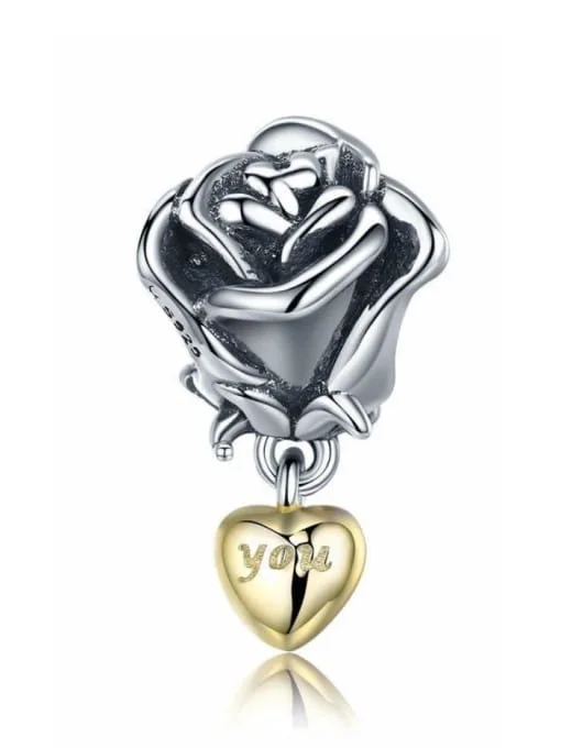 Single Rose Charm