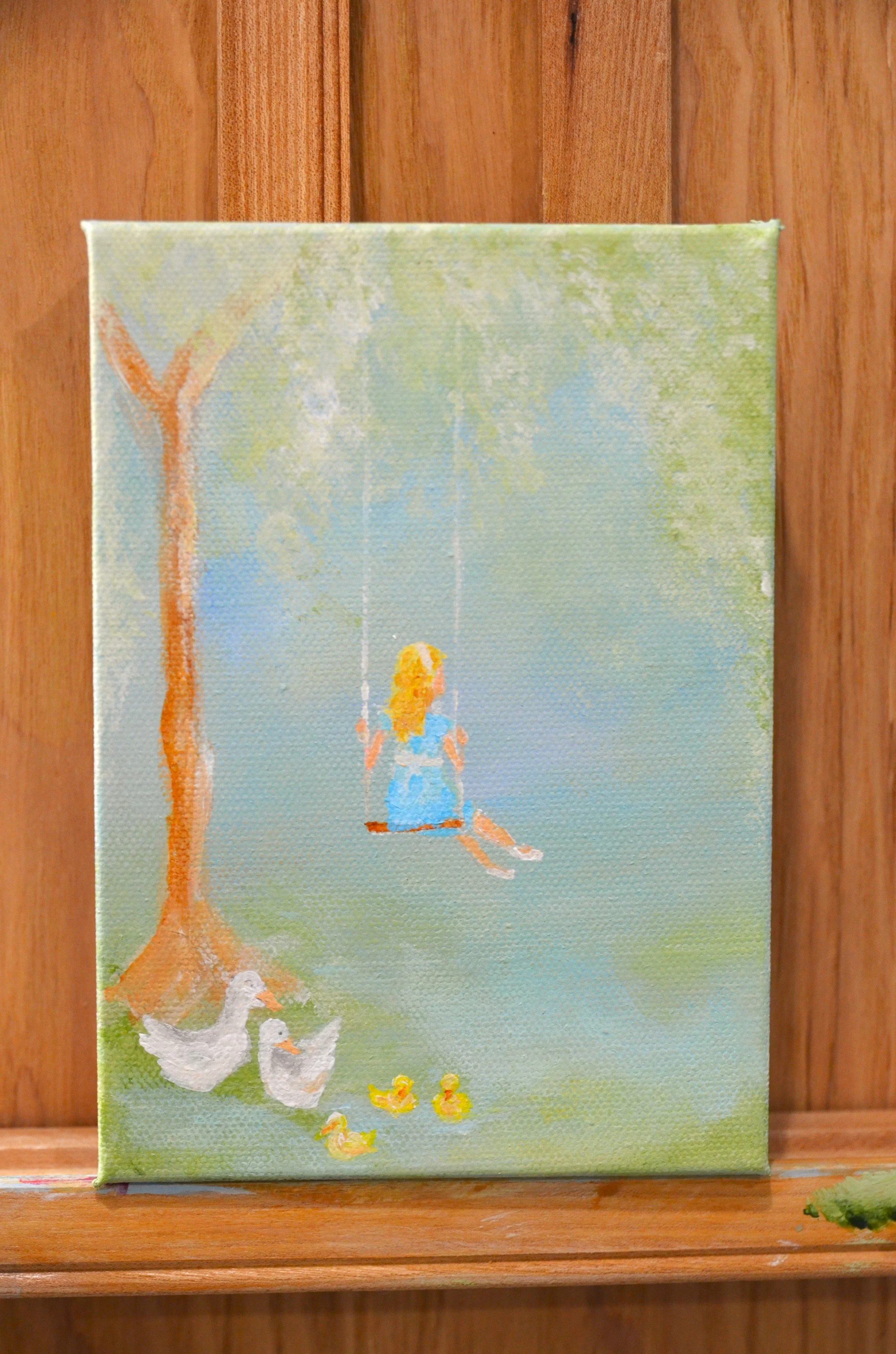 Me and the Ducks, 5x7 Inch Original