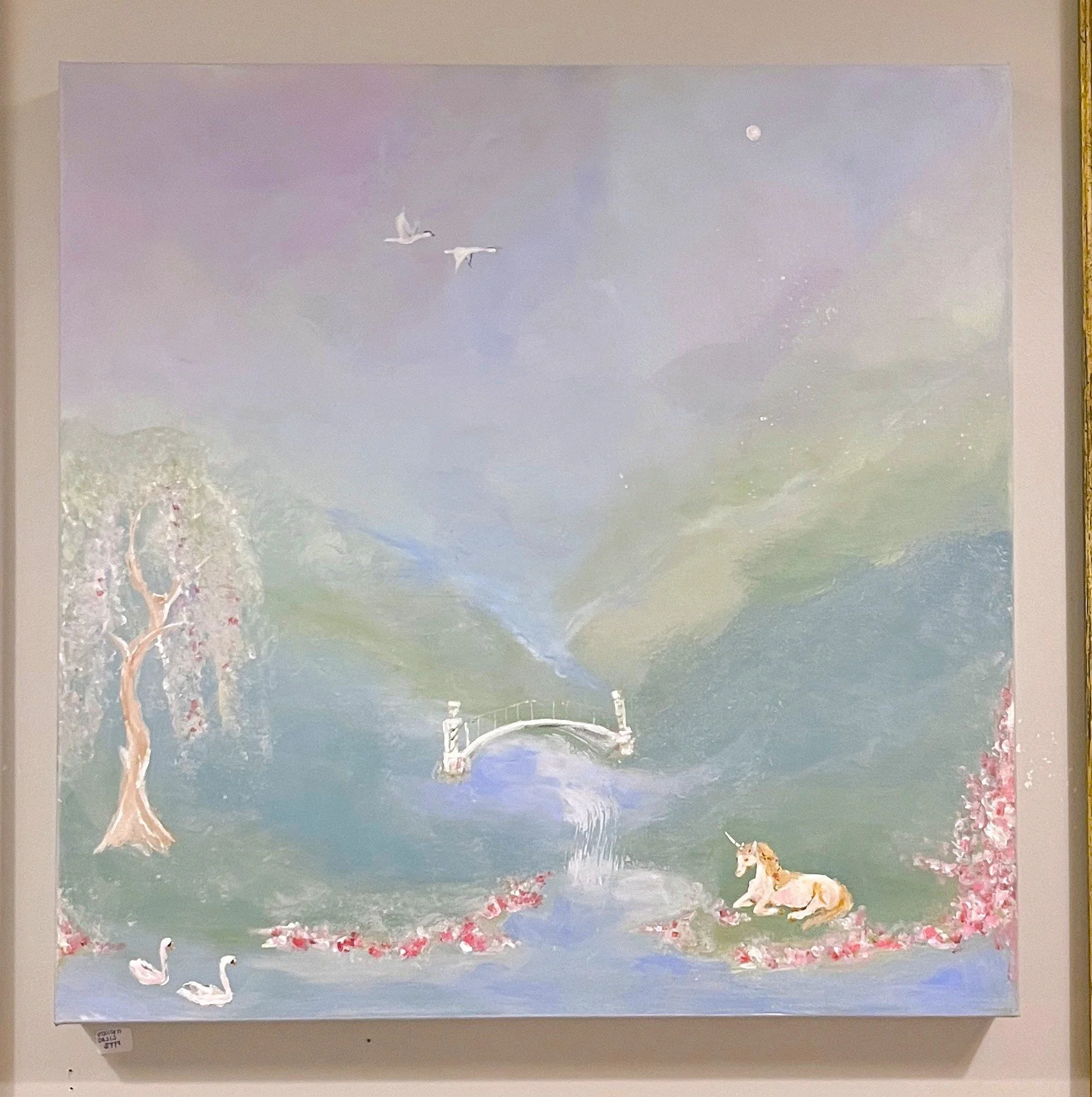 Dreamy Oasis,  24x24 Inch Original