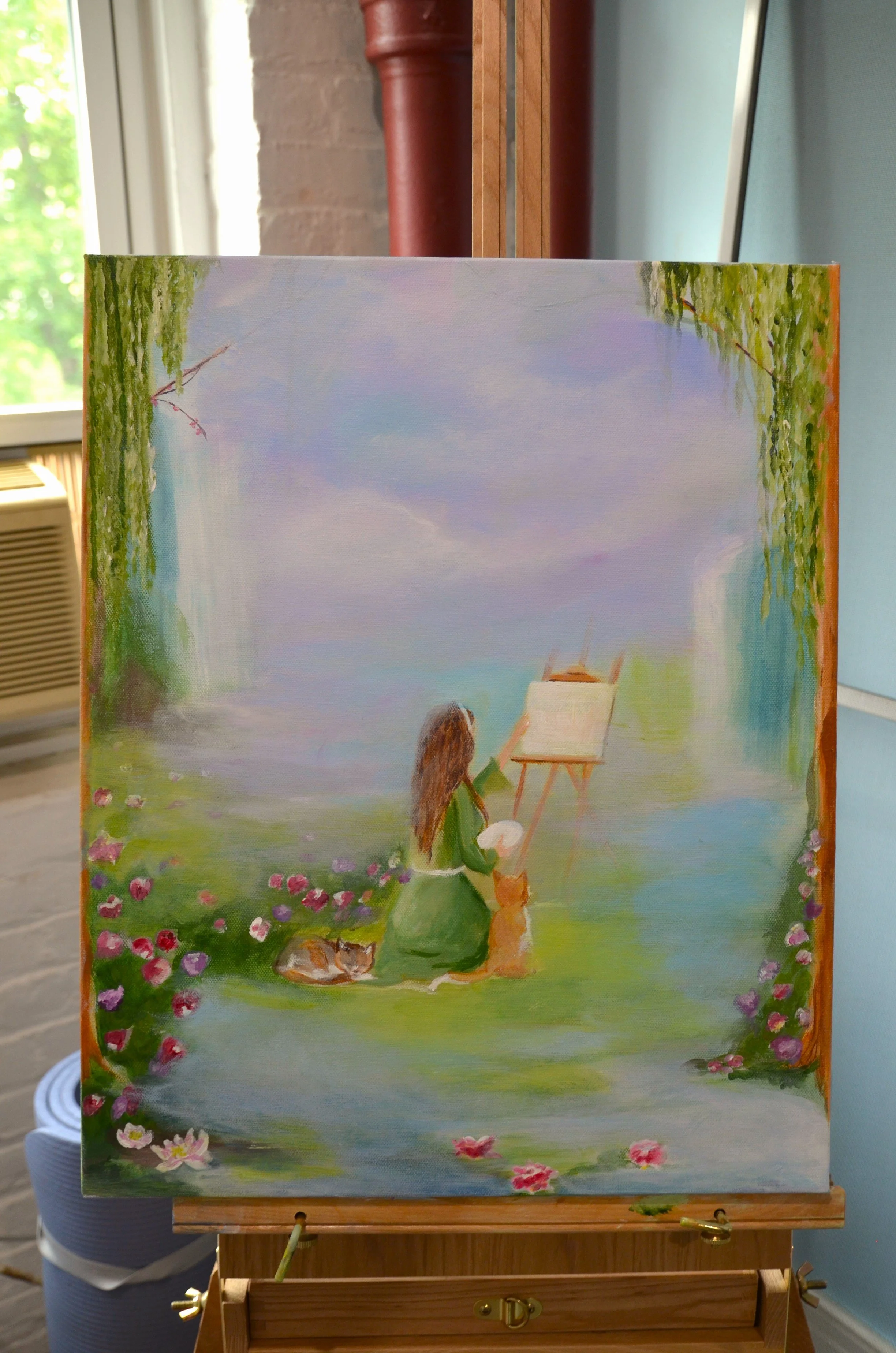She Painted the Garden ORIGINAL PAINTING
