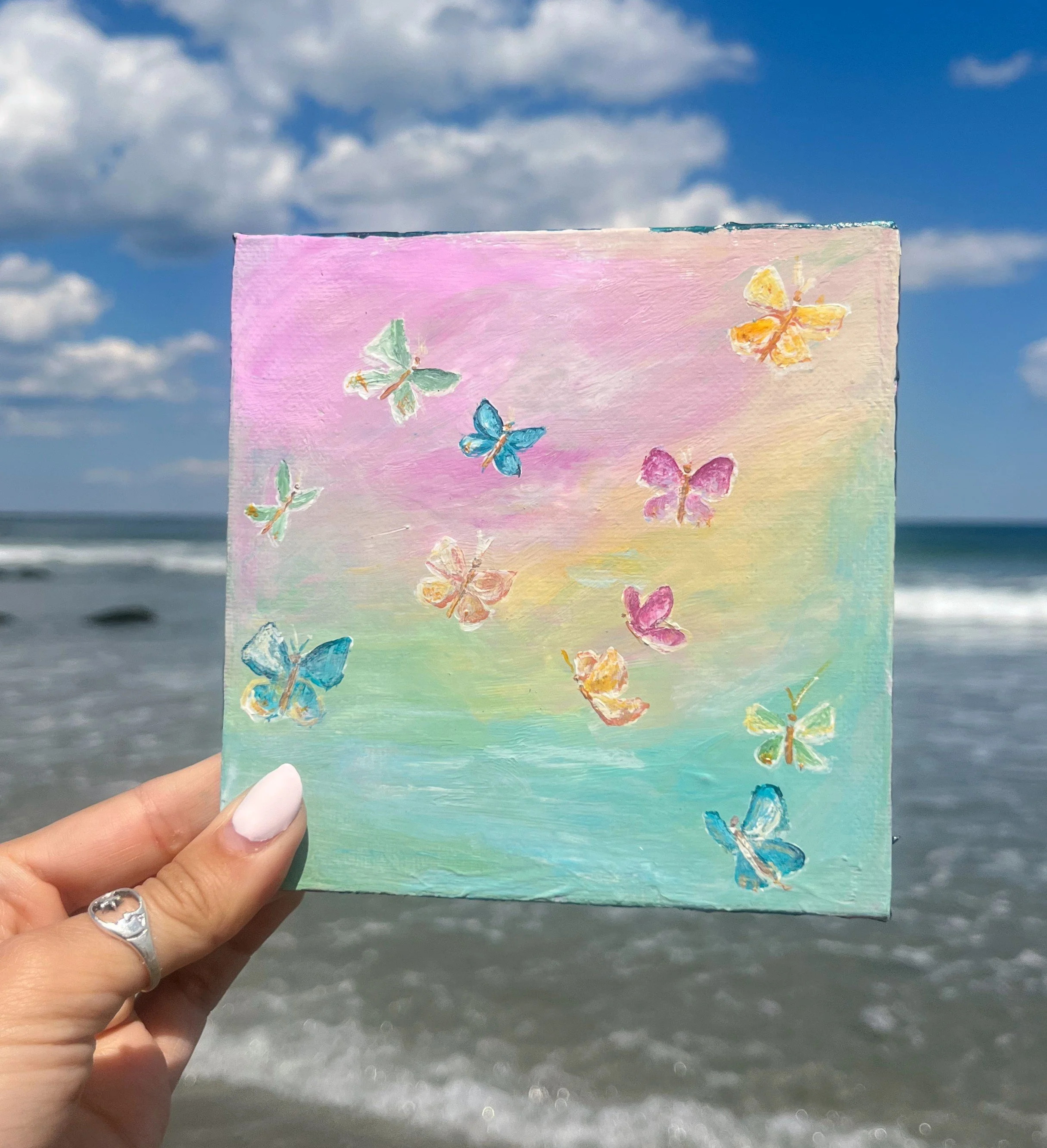 butterfly season, 5x5 original
